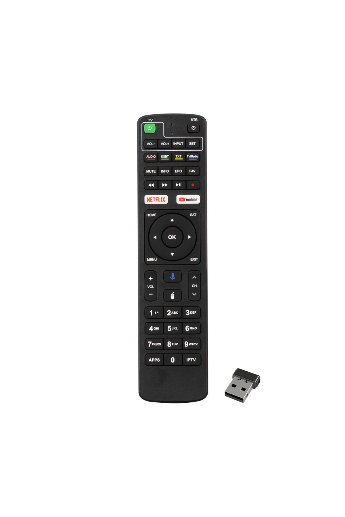 Drop Deposu-Dreamstar Android Netflix-Youtube Keyed Voice Controlled Tv Compatible Satellite Controller (Without Text) (4172) 2