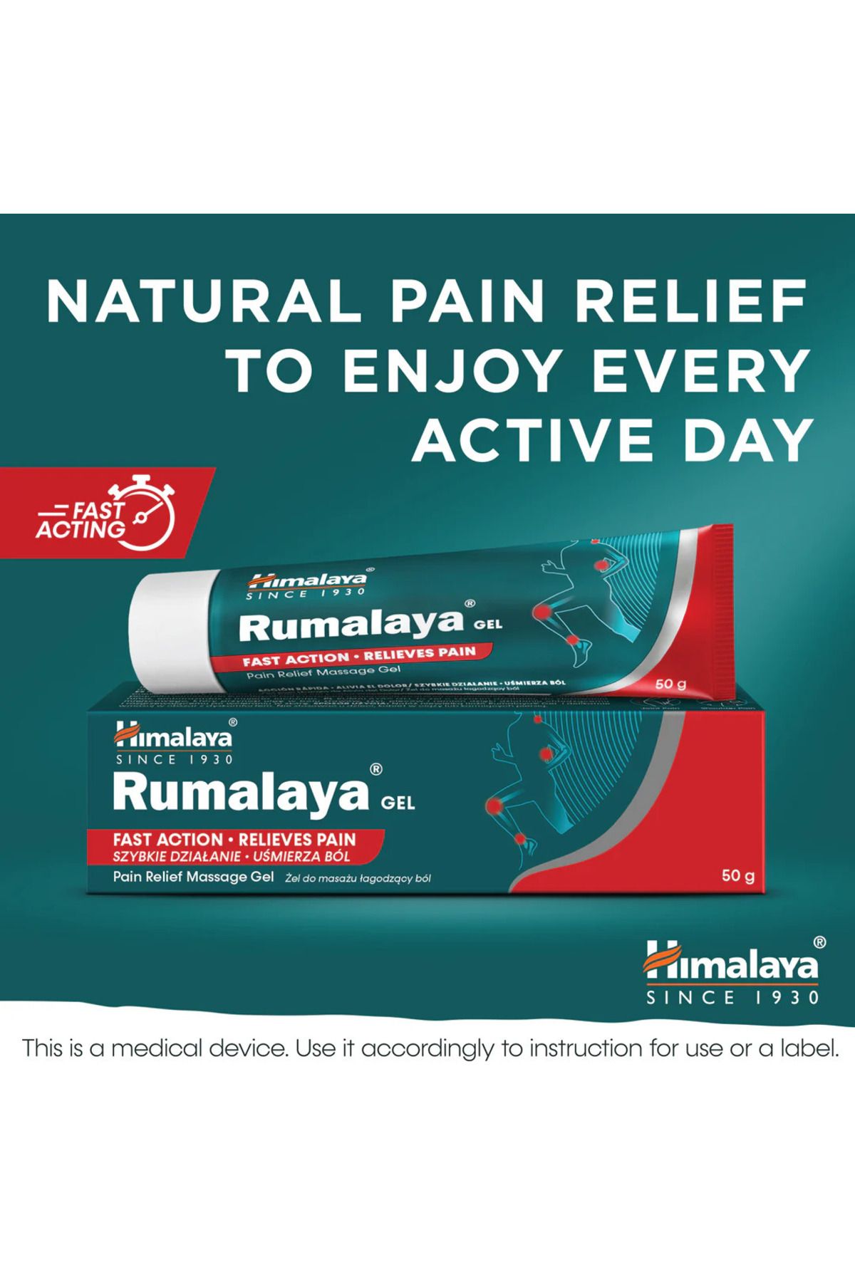 Himalaya-50g Rumalaya Gel - Relieving Joint, Neck, Back and Shoulder Pain 2