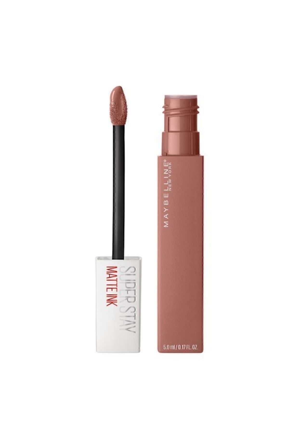 ميبيلين نيويورك-أحمر شفاه سائل غير لامع من Super Stay Matte Ink Unnude - 65 Seductress - Nude 5 مل 1