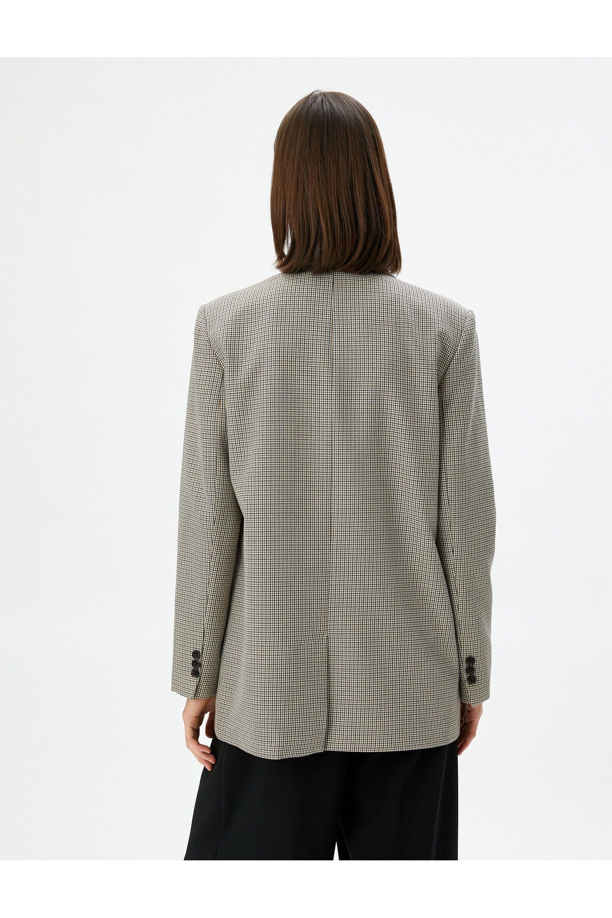 Koton-Blazer Jacket with Flap Pockets Buttons Viscose Blend 4