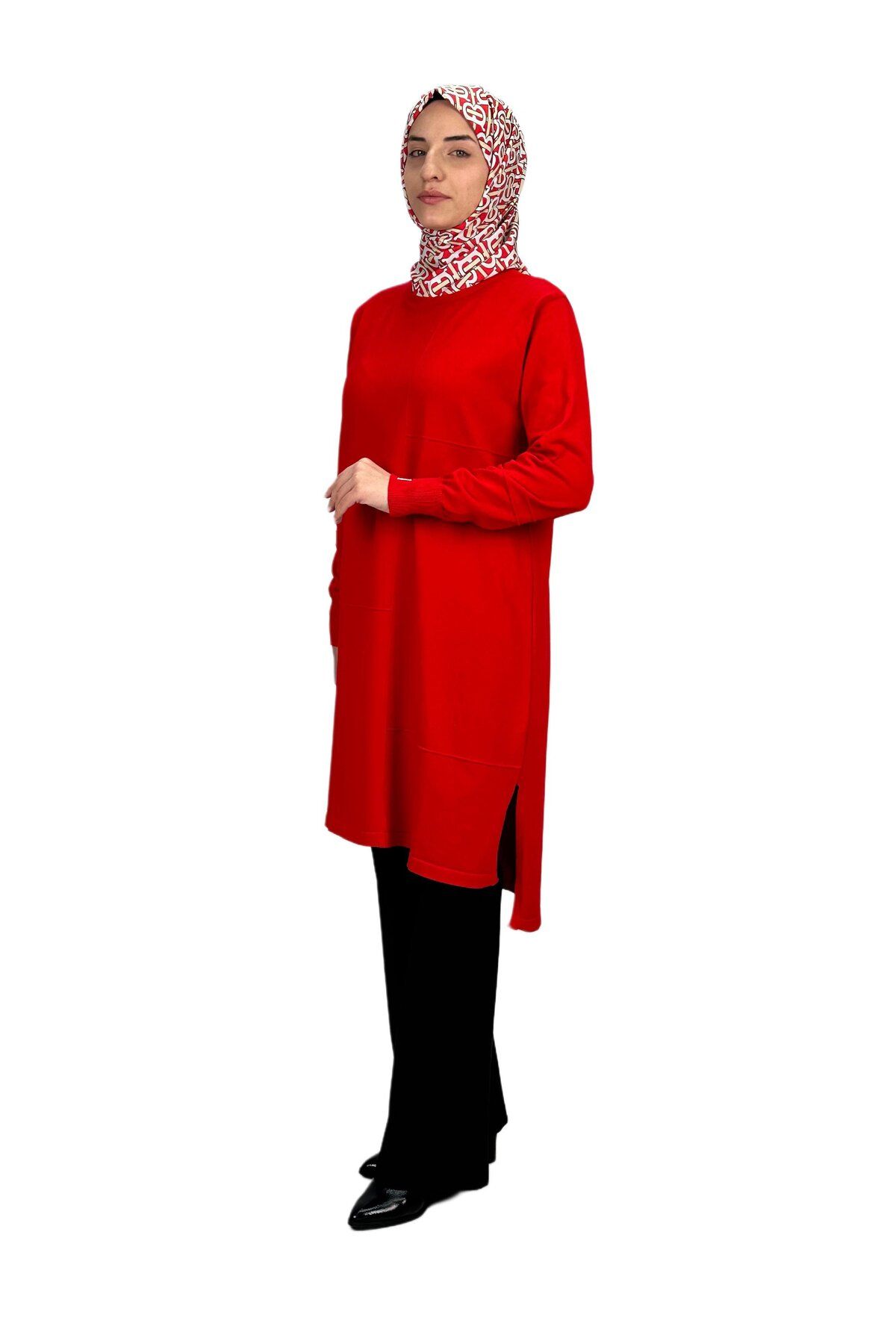 ottoman wear-سترة تريكو حمراء مرسيريزد - OTW130 5