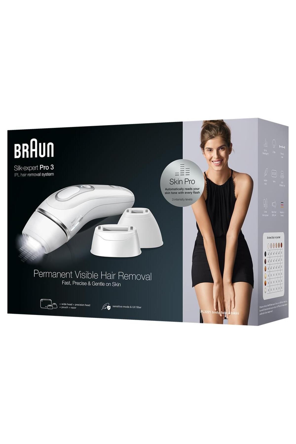 Braun Silk Expert Pro 3 Pl3221 300.000 Atımlı, 3 Başlıklı Yeni Nesil Ipl Seyahat Çantası-8