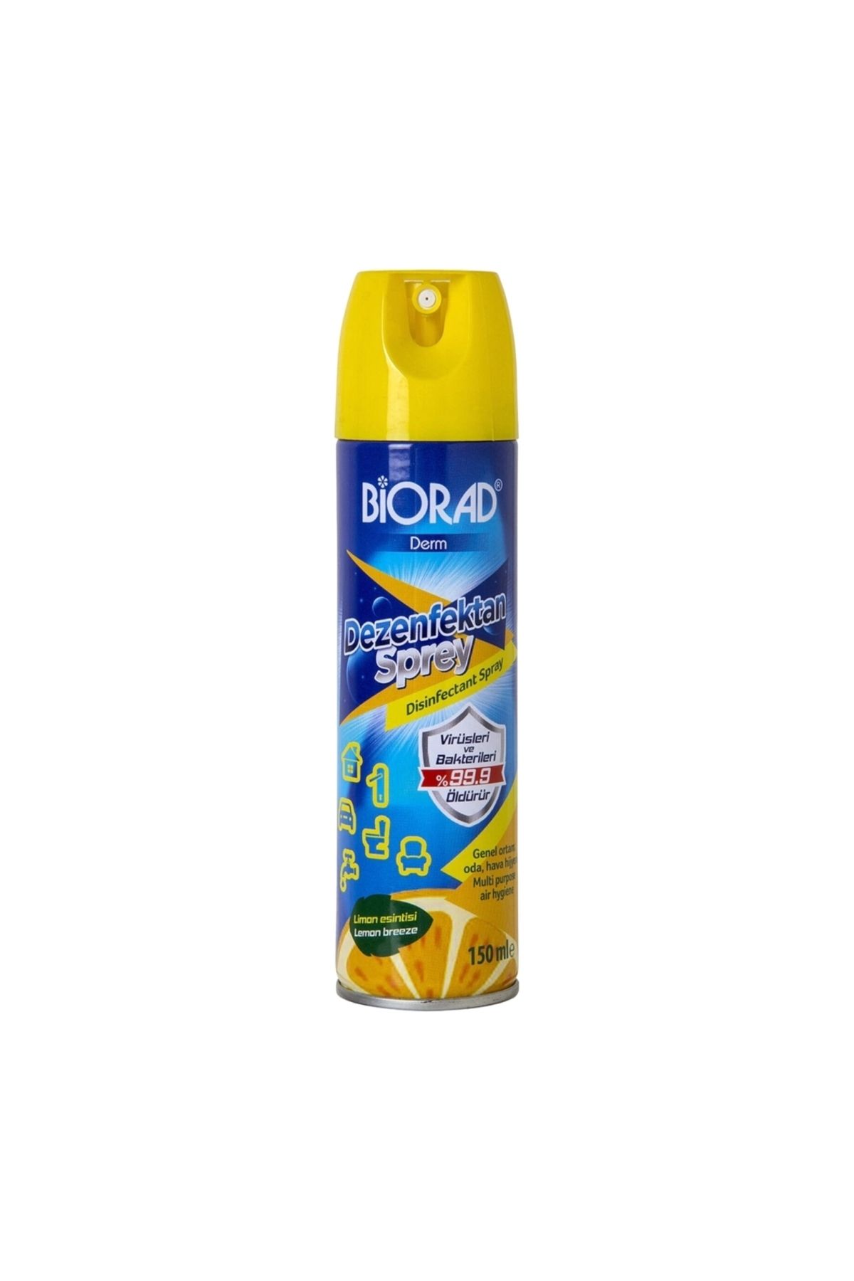 BİORAD Biorad Parfümlü Dezenfektan Sprey Limon Kokulu 150ml