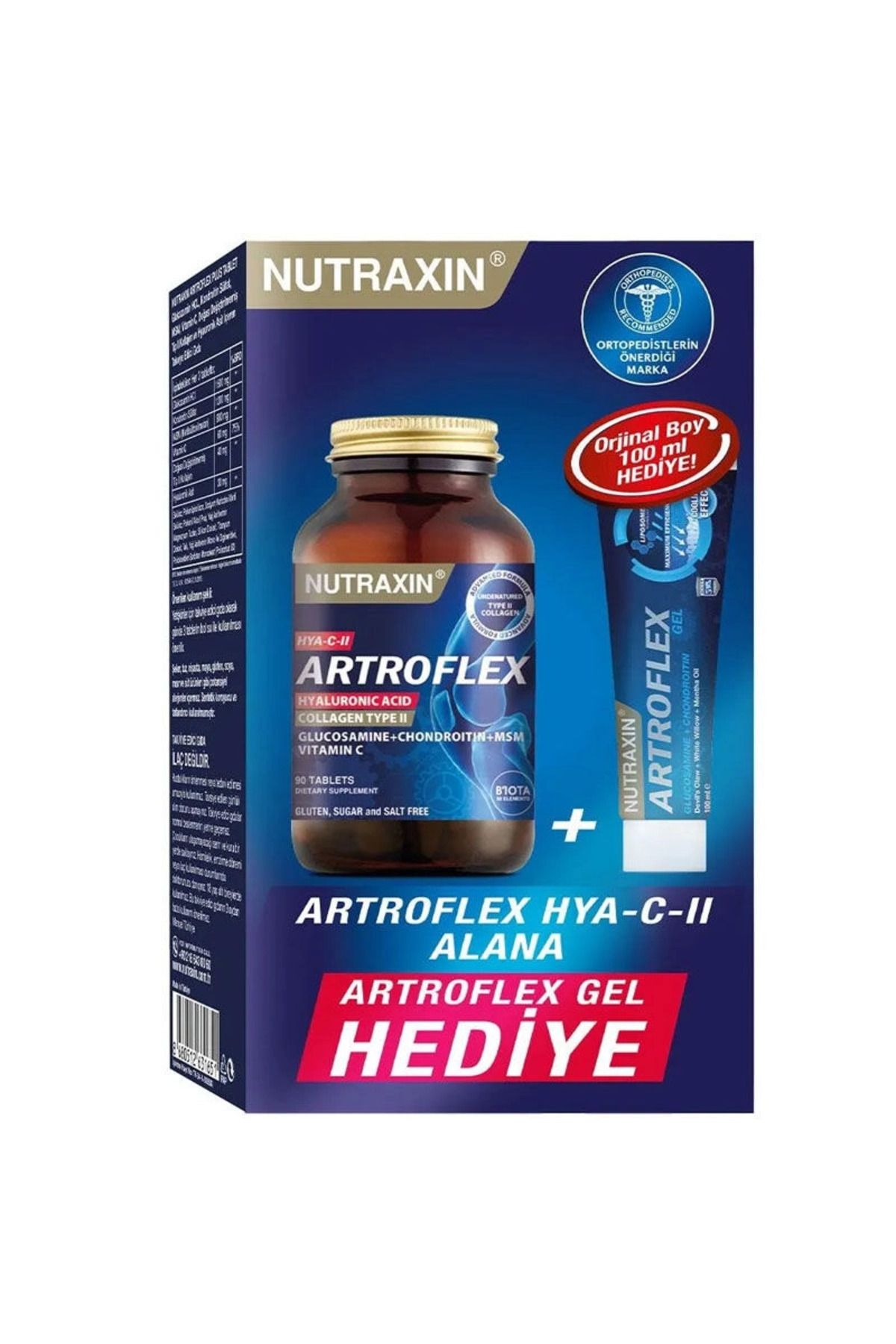 Nutraxin Artroflex - Hya C-II Glukozamin Takviyesi + Extra Gel