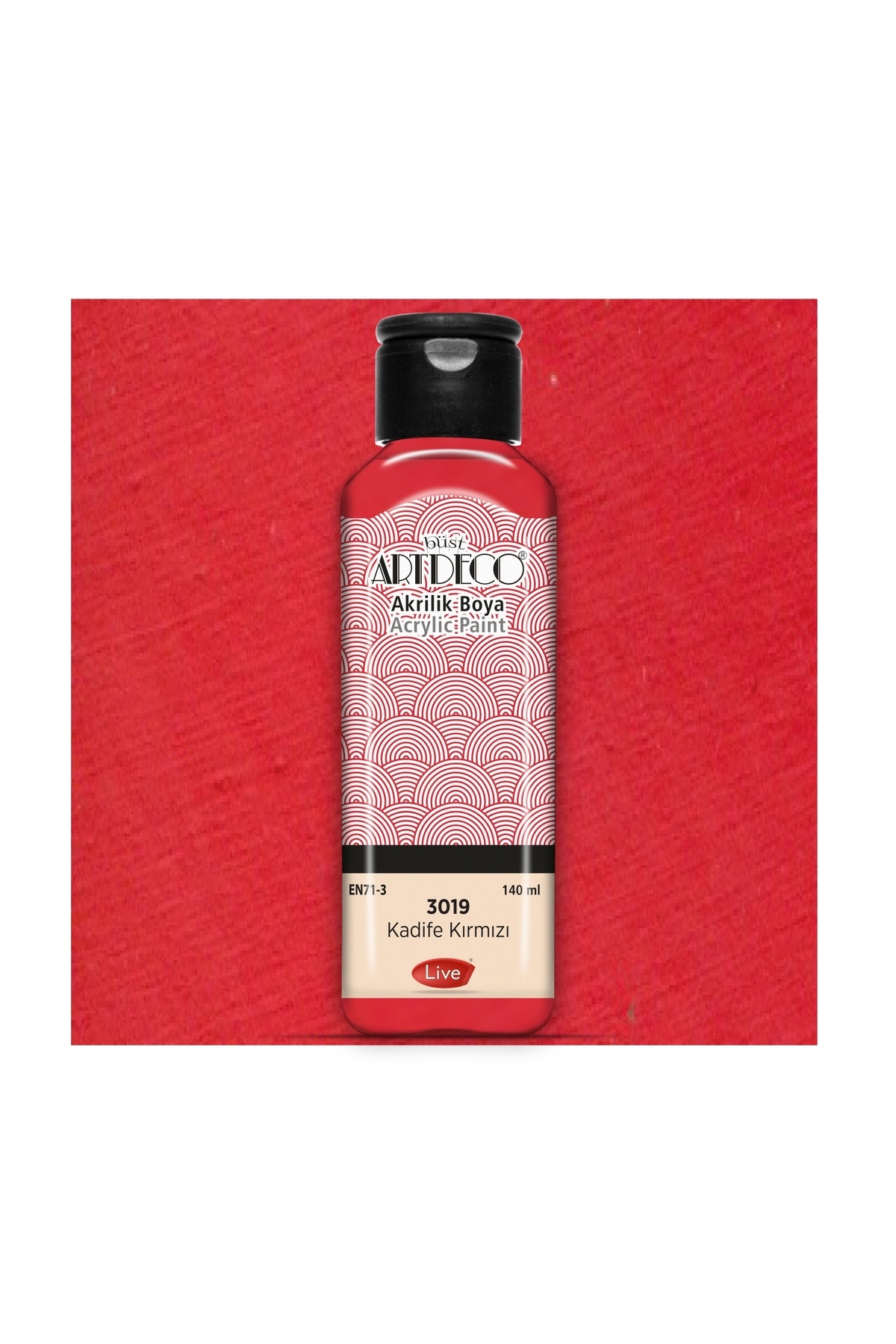 Artdeco Akrilik Boya 140 ml Renk Seçmeli Pastel Renkler Küllü Gül