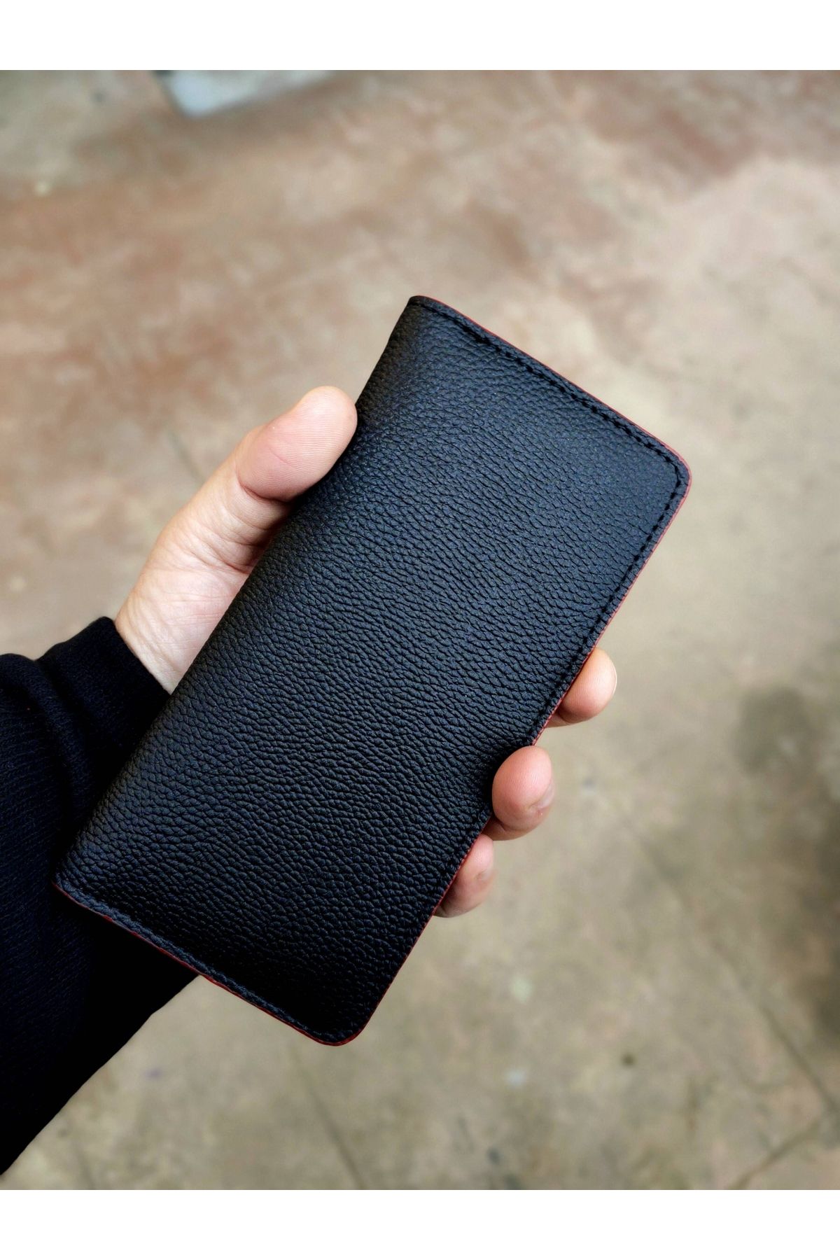 کیف پول مردانه و زنانه نگهدارنده کارت چرمی یونیسکس WALLET LONG مشکی RED VANİLLA COLLECTİON