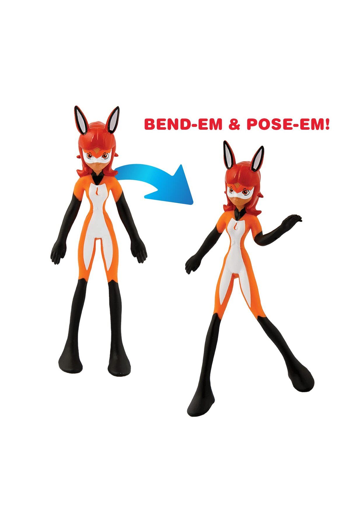 TCGtoys-TCG Toys Bend-Ems - Miraculous Ladybug | Bendable, Posable Action Figures | Collectible Toys 4