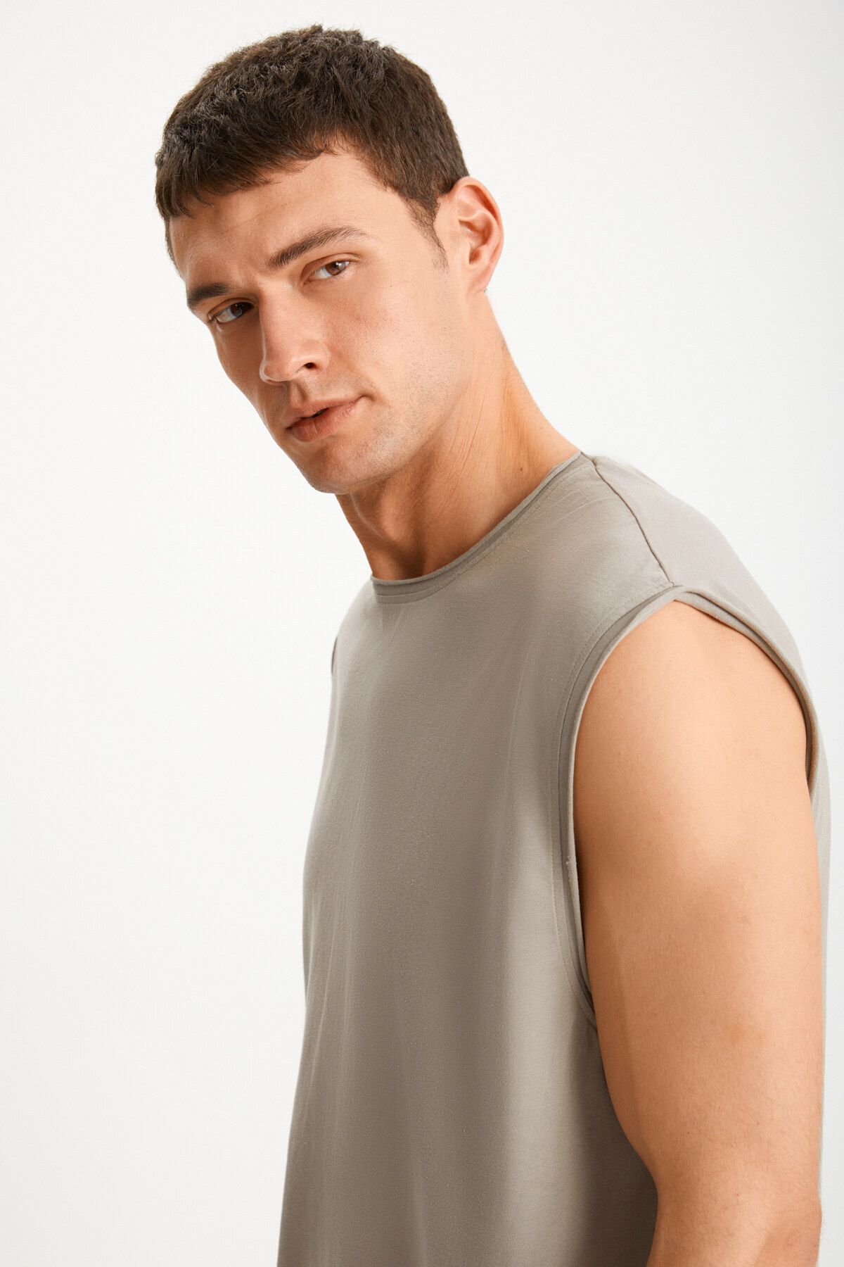 GRIMELANGE-DANTE Men's Mink T-Shirt 4
