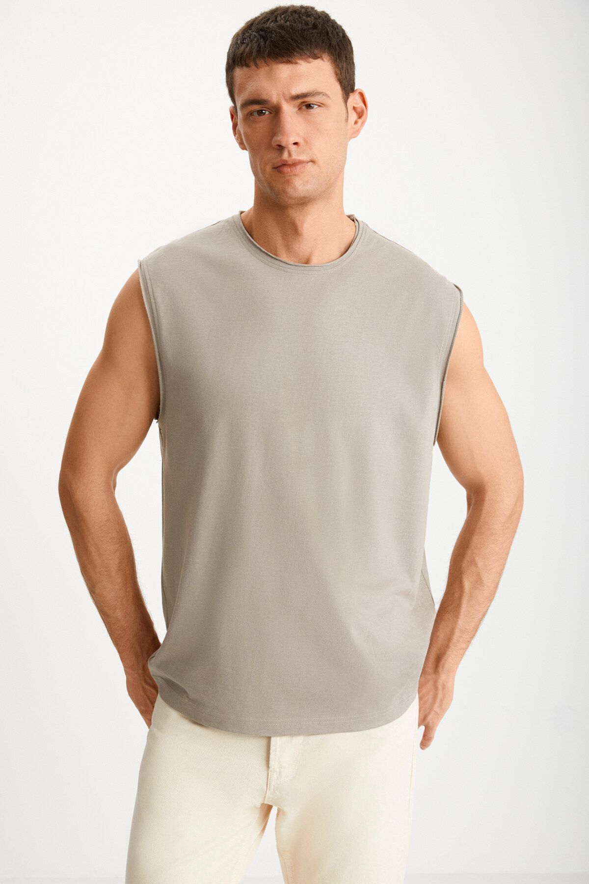GRIMELANGE-DANTE Men's Mink T-Shirt 3