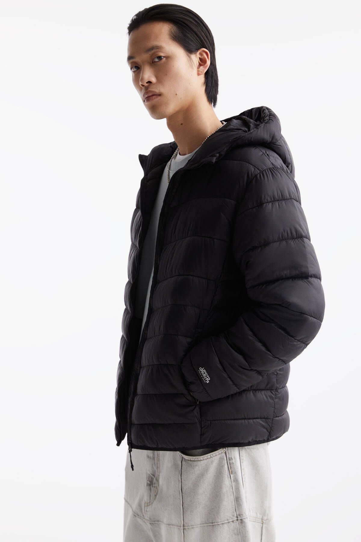 Pull & Bear-Lightweight puffer jacket with hood 3