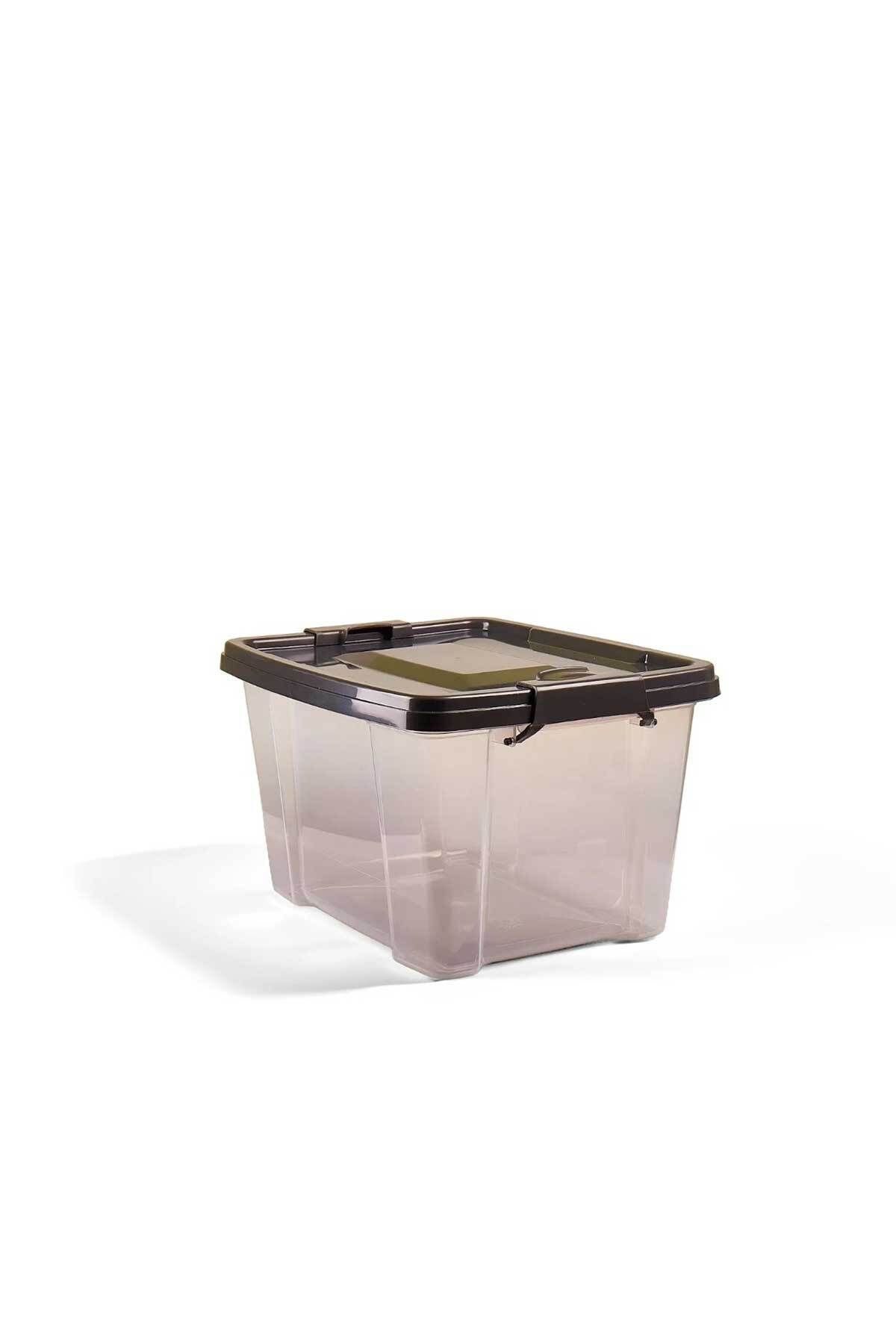 QUTU-Q-Lear Box 11 L Clear Storage Box with Lock 1