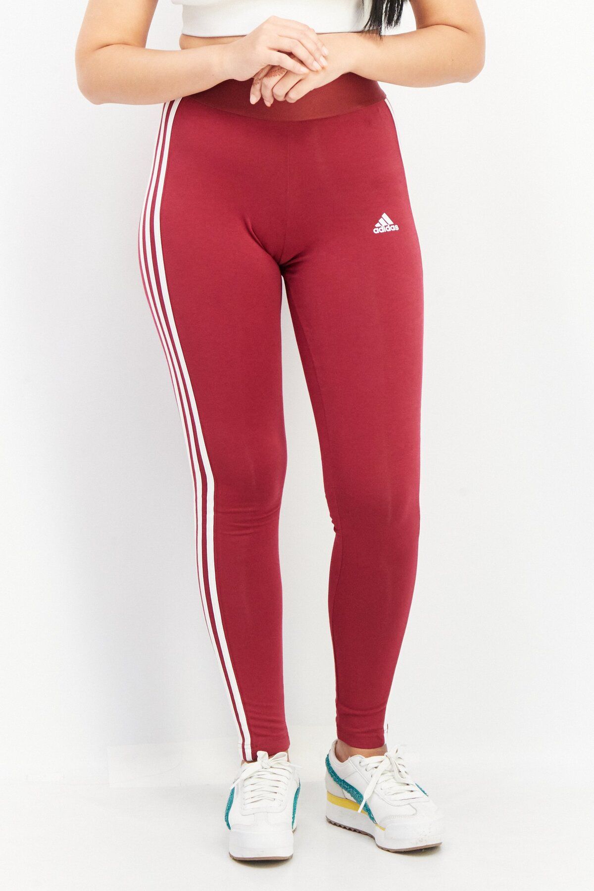 adidas-Women Sportswear Fit Training Leggings, Red 1