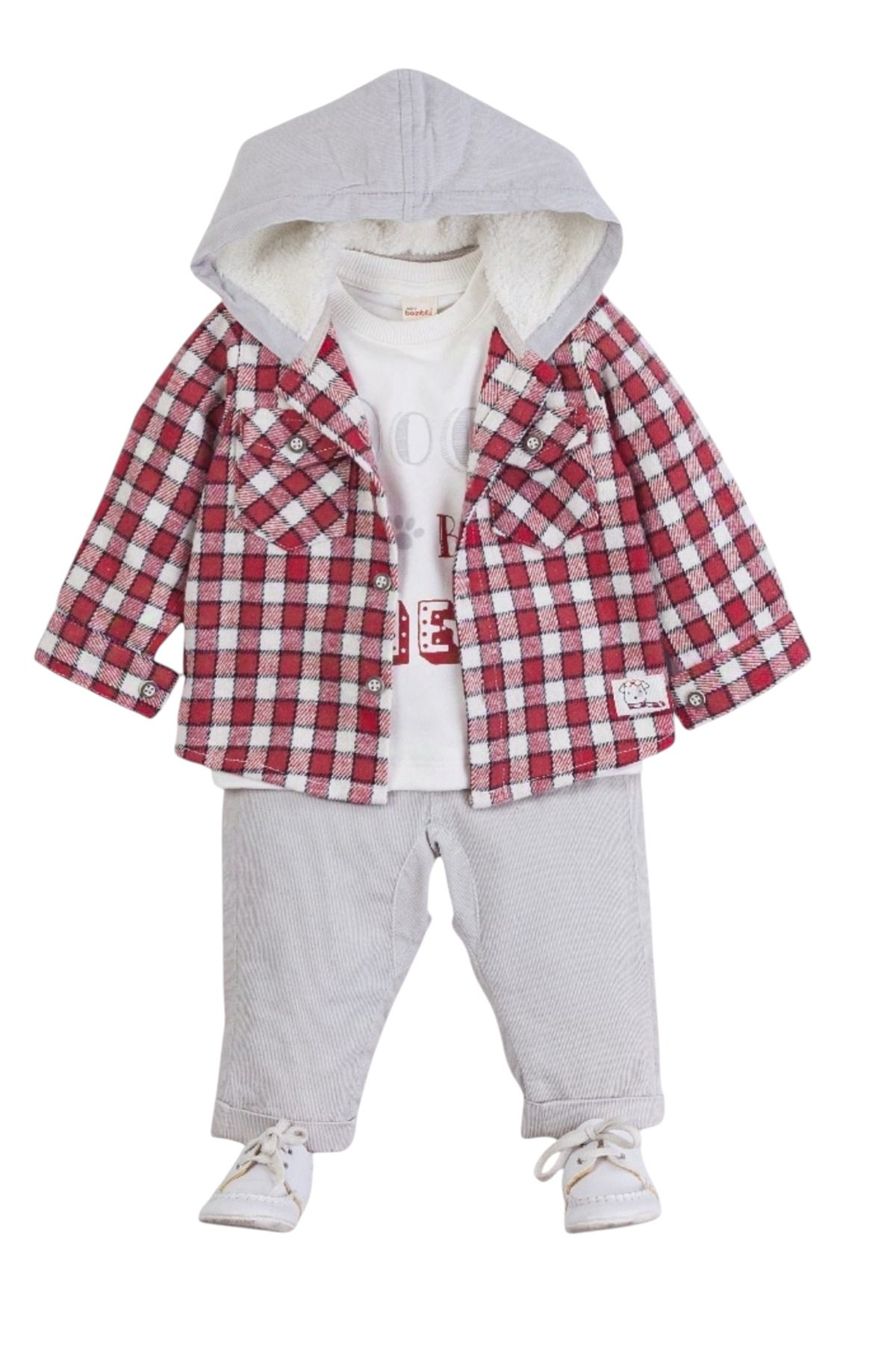 Bombili-Wellsoft Hooded Shirt and Badi Pants Set for Baby Boy-Child 1