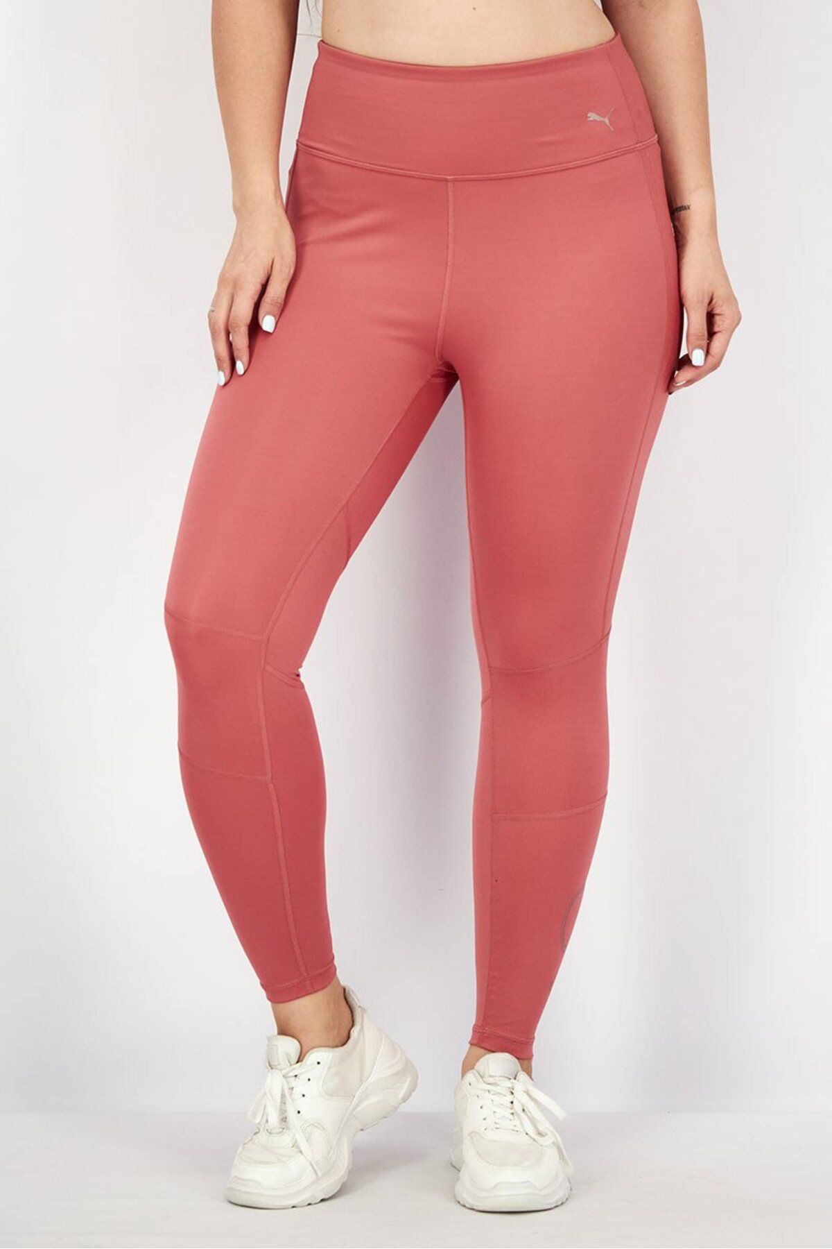 Puma-Women Sportswear Fit Brand Logo Training Legging, Pink Rose 1