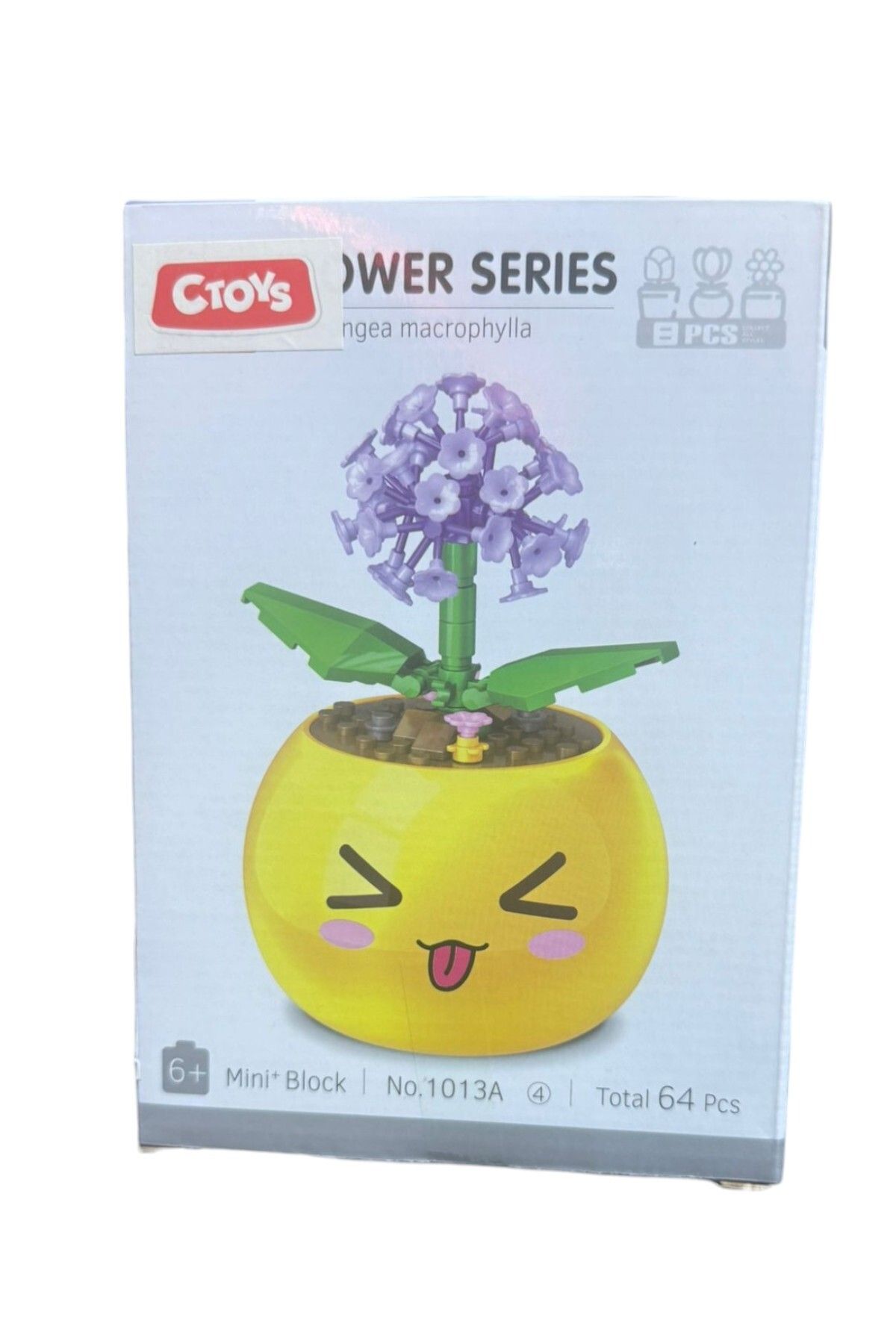 YILDIRIM OYUNCAK-Micro Block Flowers in a Pot 64 Piece Building Block - Mini Block Set with Decorative Pots Lego Flower Emoji 4