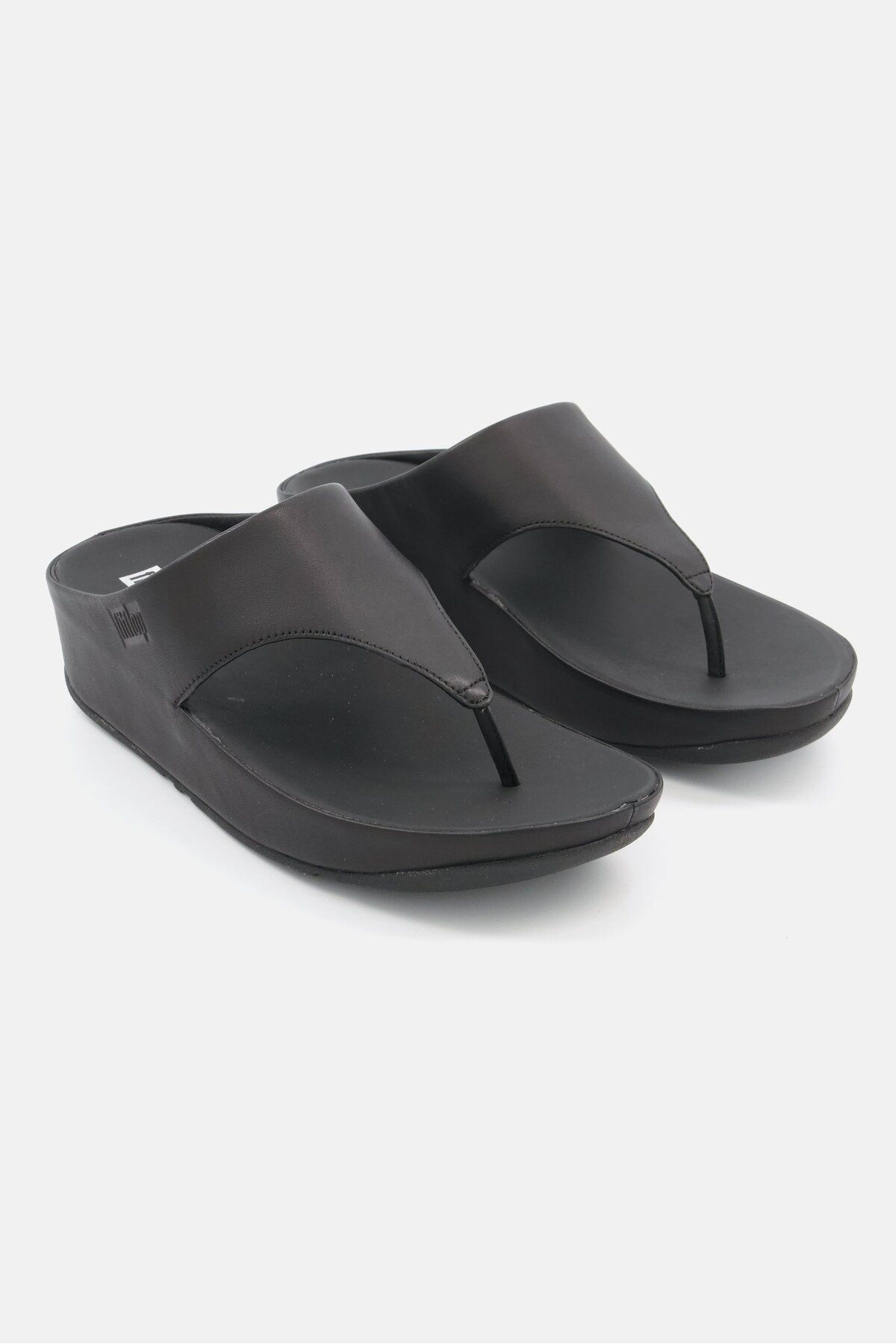 Fitflop-Women Slip On Shuv Leather Toe Post Sandals, Black 1