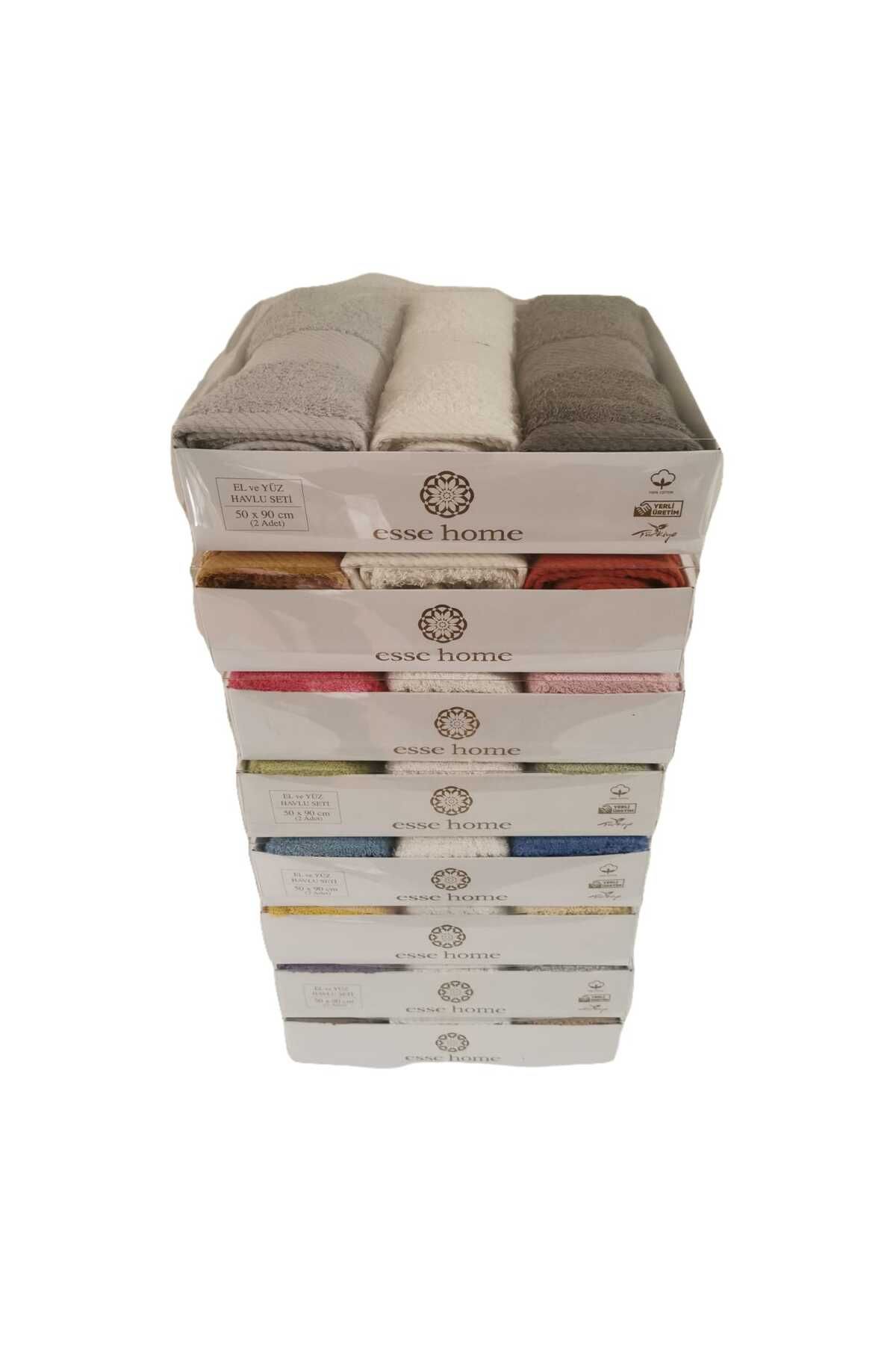 Esse Home-Set of 3 Hand and Face Towels - 50X90 cm 6