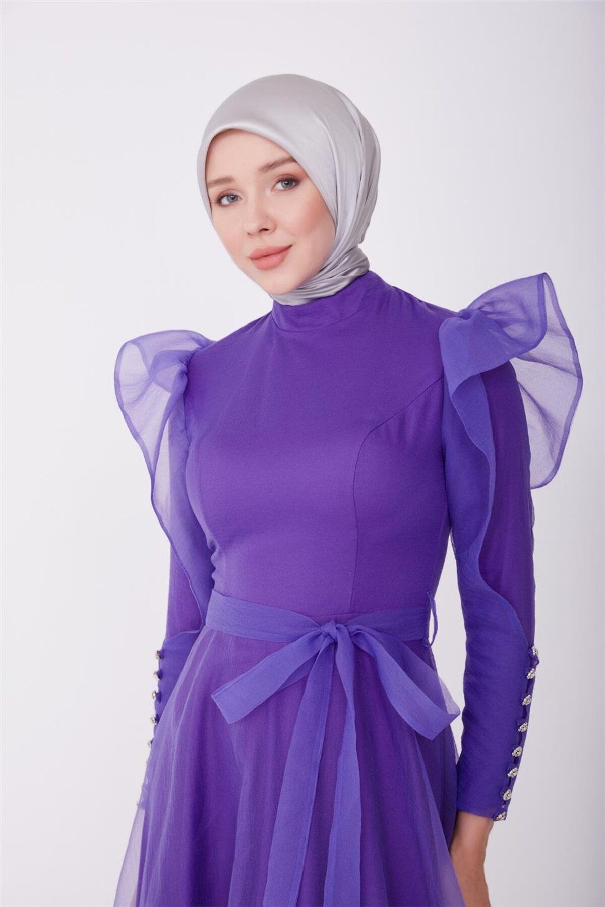 لباس شب 23yd8500 بنفش Armine