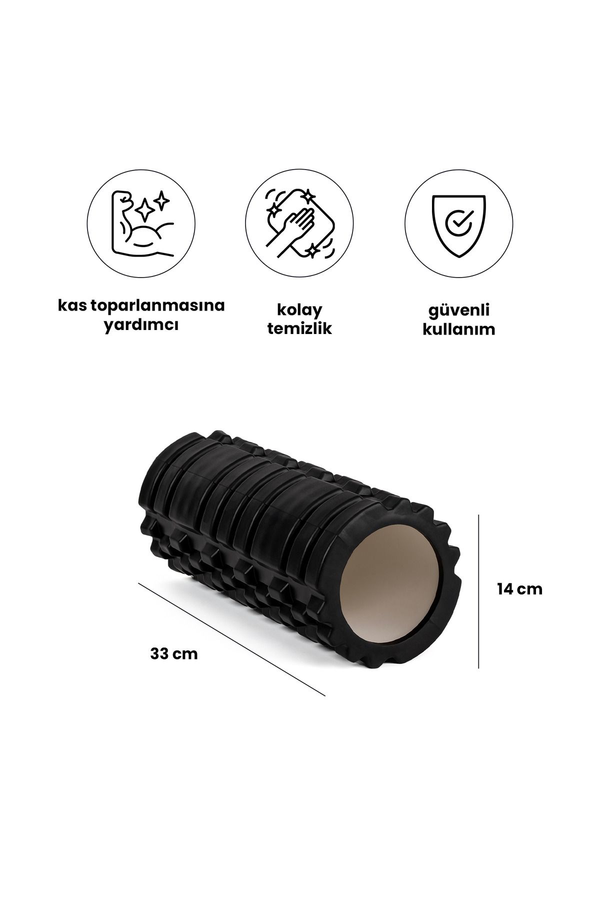 ASG Yoga Silindiri – İçi Boş, Esneme ve Gerilme İçin Destekleyici Foam Roller