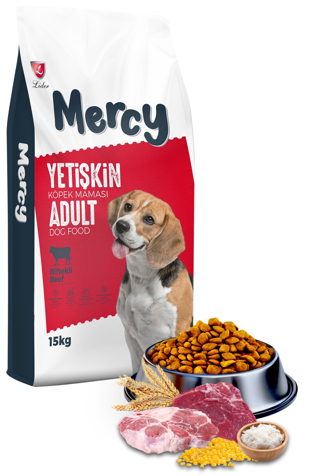 Mercy Biftekli Yetişkin Köpek Maması 15 Kg