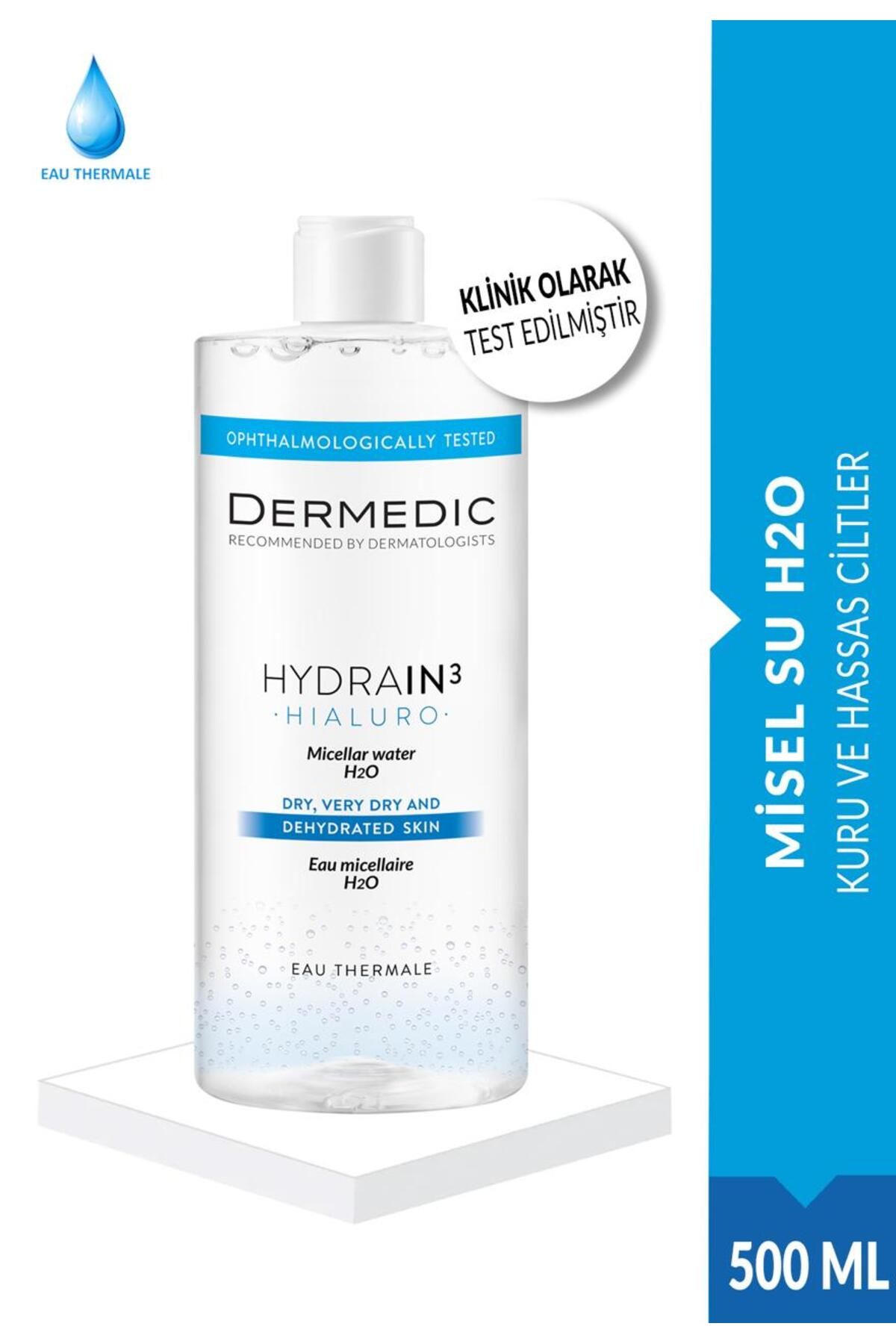 DERMEDIC HYDRAIN3 HIALURO Misel Su H2O 500ML