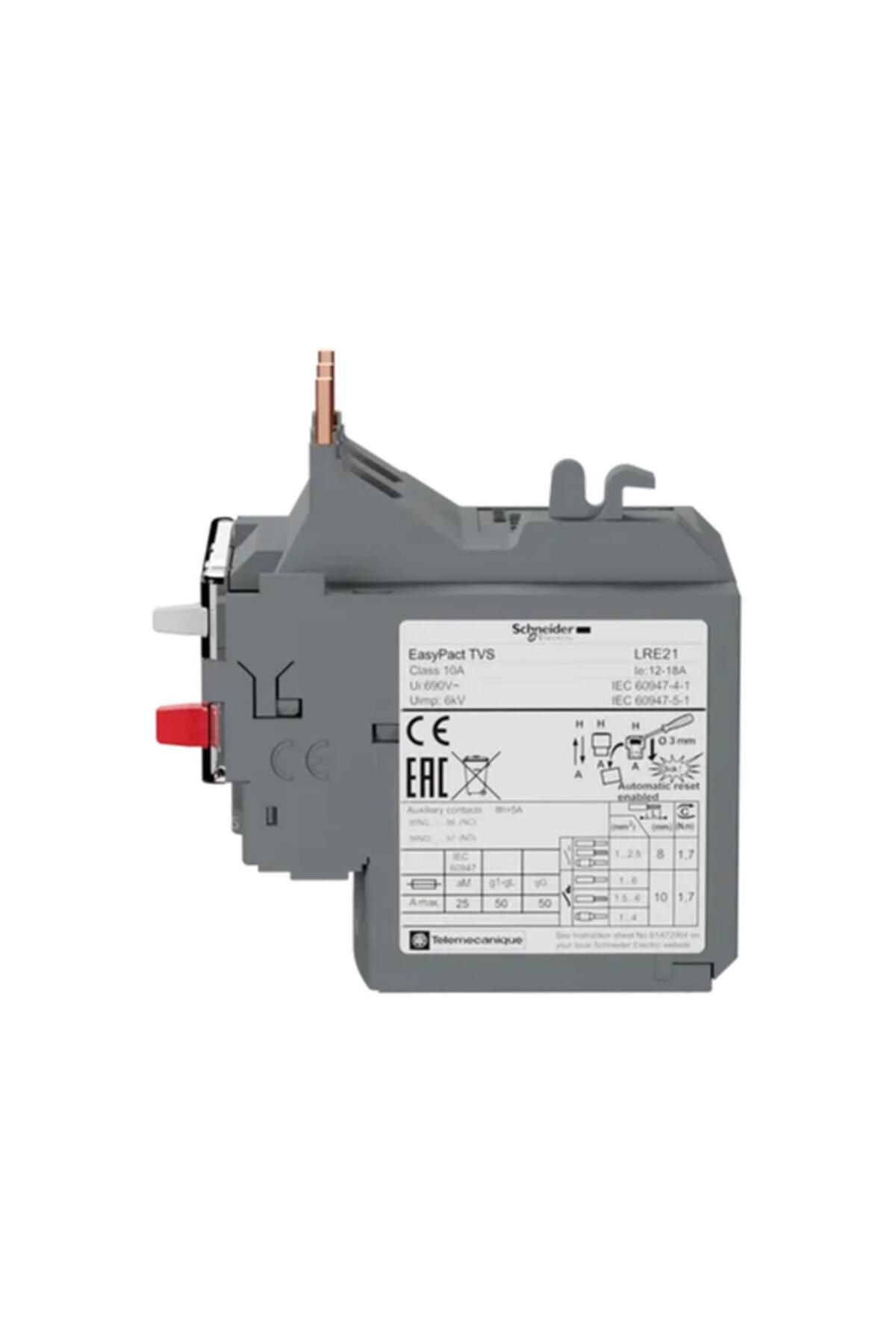 Schneider Electric-Easypact LRE-21 Thermal Overload Relay - Differential (12-18A) 4