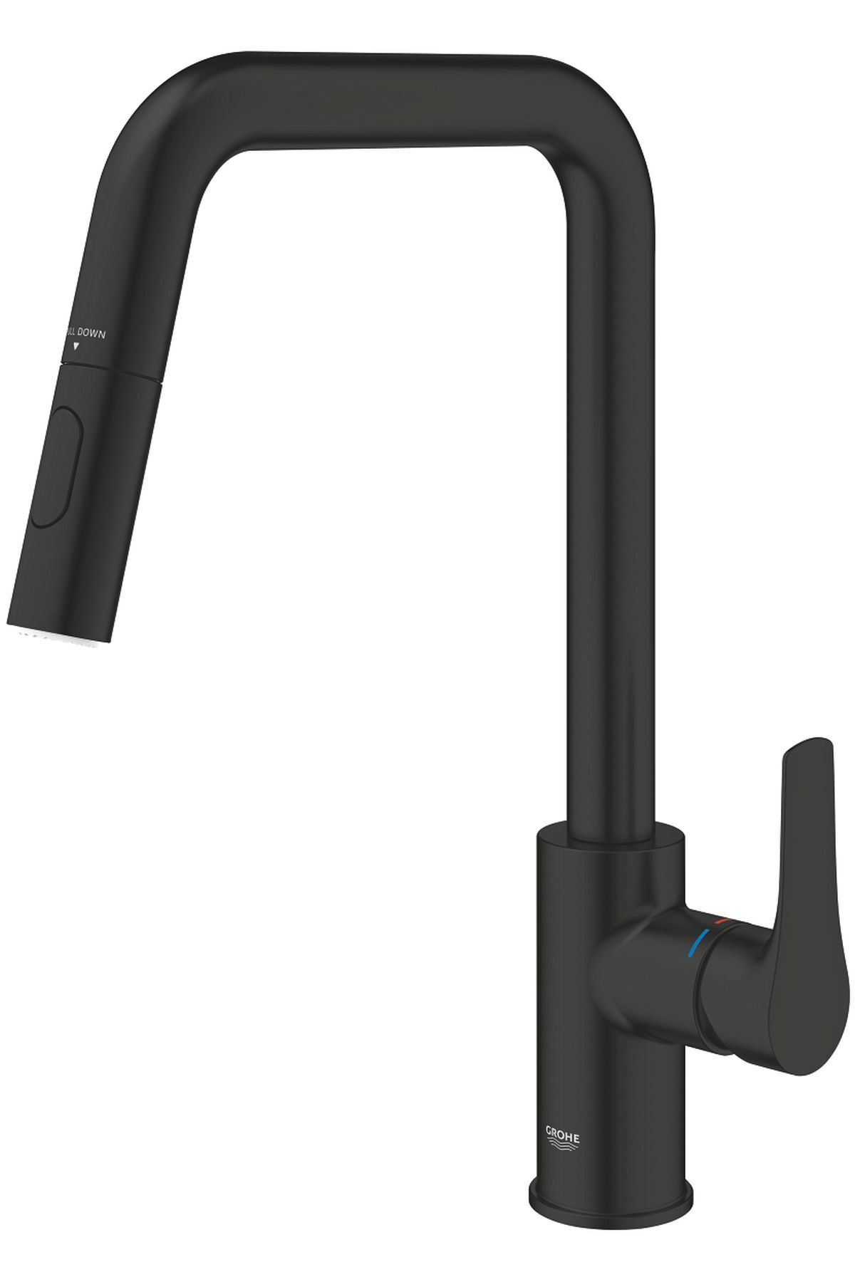 Grohe-Eurosmart Swan Tubular Sink Faucet, Matte Black - 306192430 8