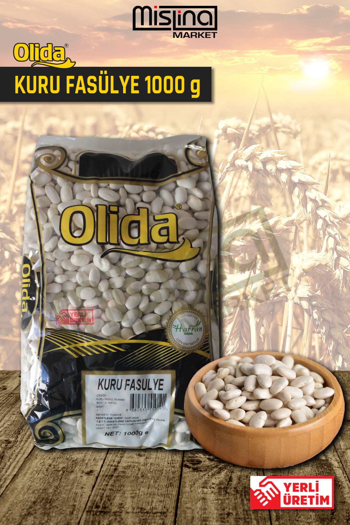 OLİDA BAKLİYAT Olida Bakliyat Kuru Fasülye 1 Kg