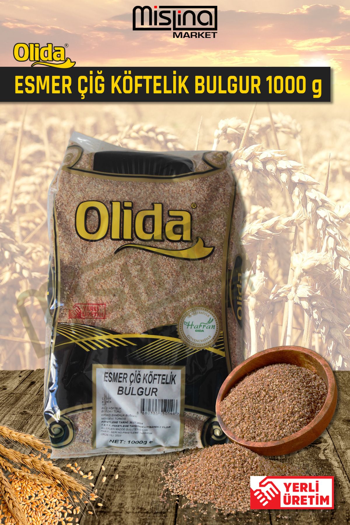 OLİDA BAKLİYAT Olida Bakliyat Esmer Bulgur 1 Kg