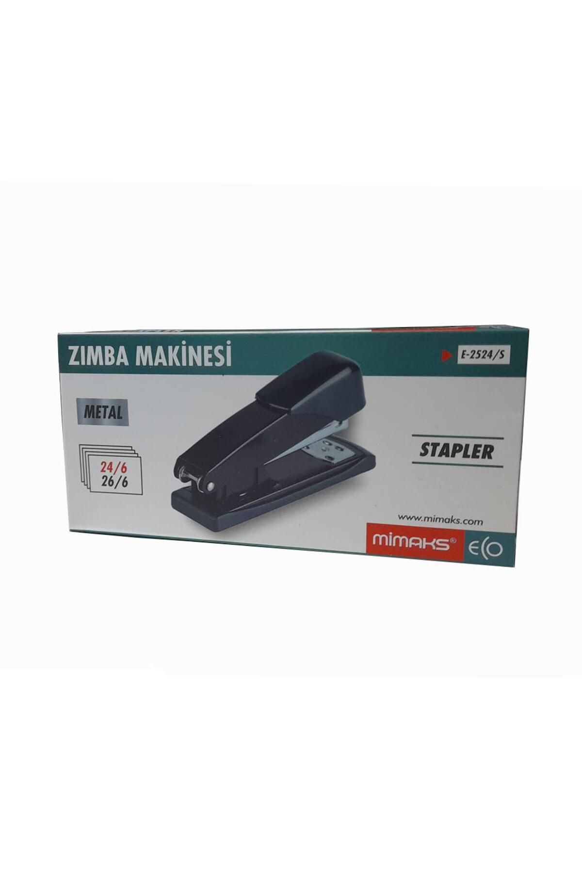 Mimaks-Stapler Machine Metal Black Stapler 24/6 1 Piece Large Stapling Machine 25-30 Sheets 3