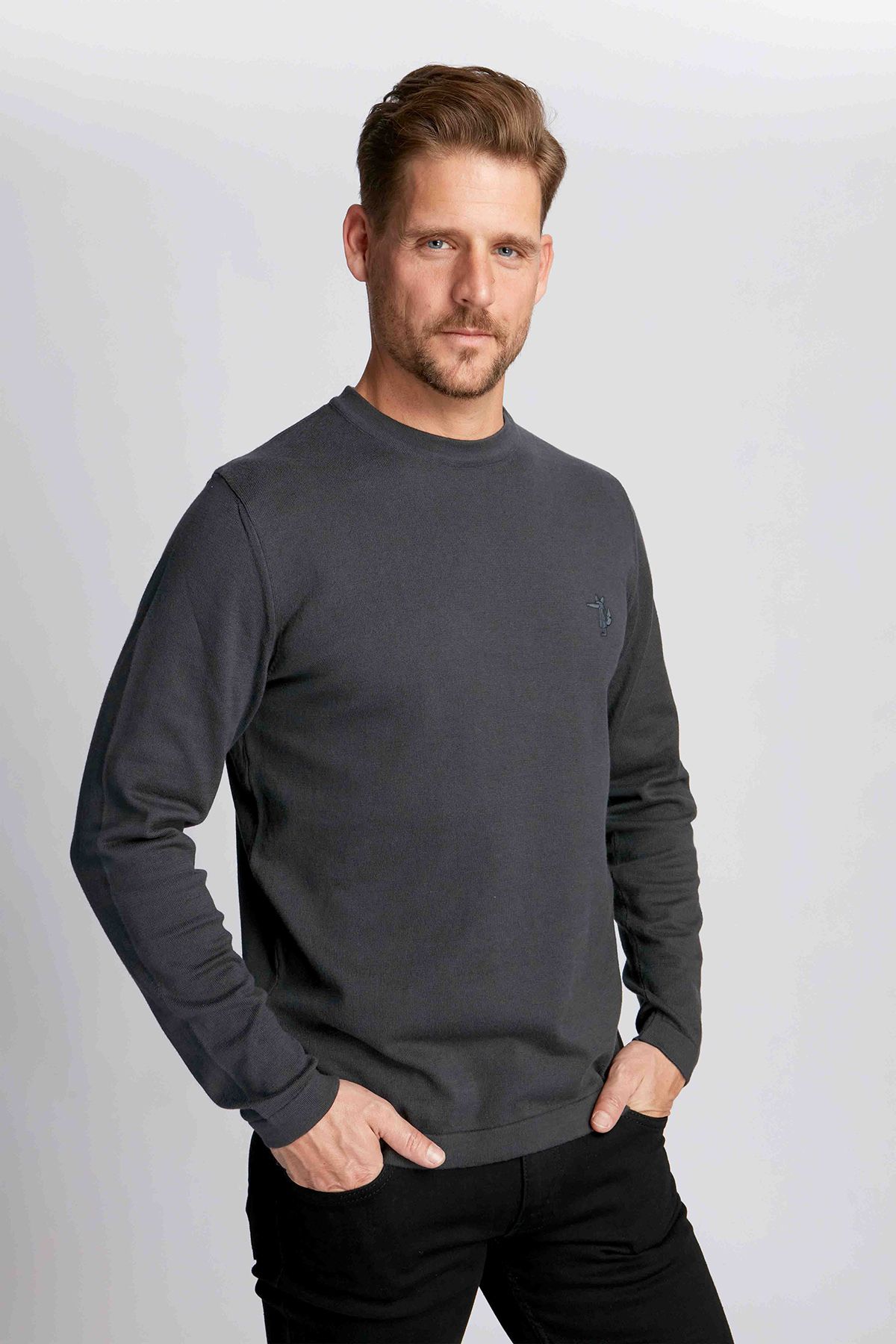 Ruck & Maul-100% Cotton Regular Fit Crew Neck Sweatshirt Men's Sweatshirt Rmm 940007003   21708 1