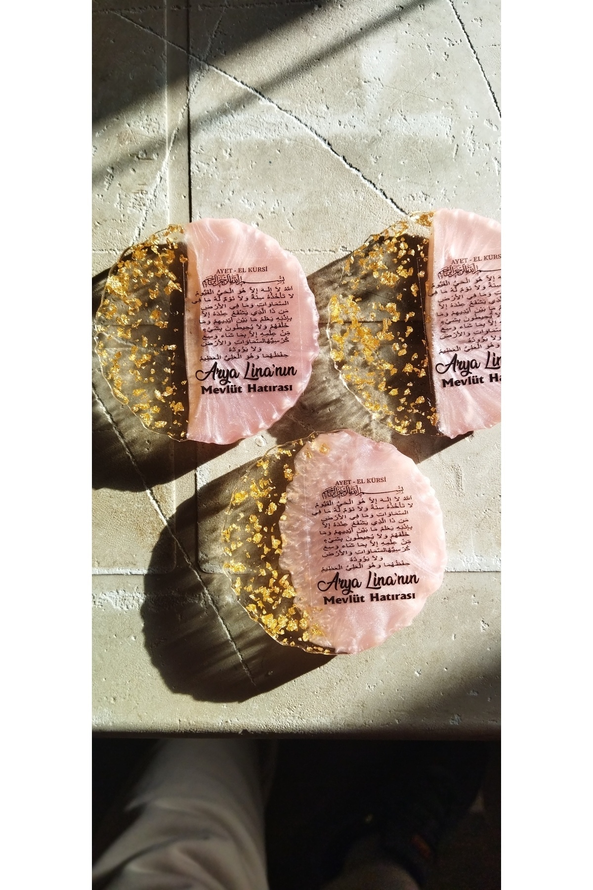 ErenAksesuar Pembe Epoksi Magnet 15 Adet Sünnet Doğum Günü Mevlüt Söz Nişan Nikah Kına Düğün Kuran Hediyelik fotoğrafı 6 (önizleme)