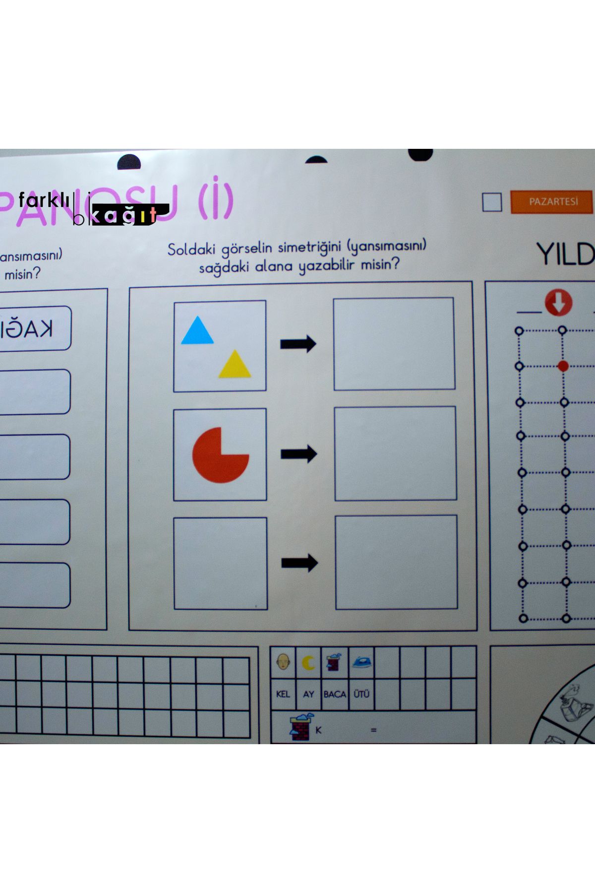 Farklı Bi Kağıt-STATIC PAPER-ACTIVITY BOARD (E) (200x100 cm) 4