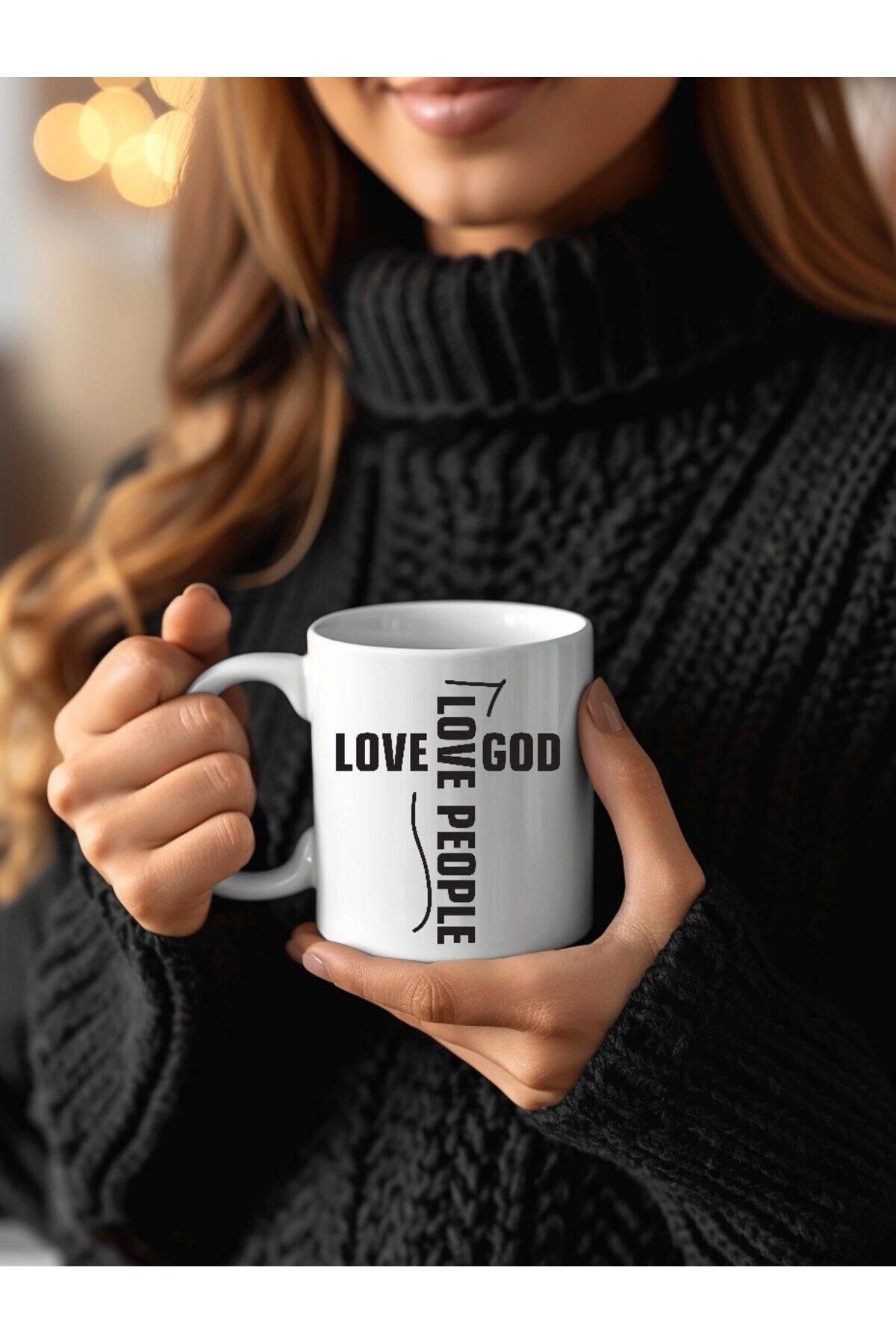 Umul Store-Love People Motto Design Ceramic Mug - Gift Mug 6