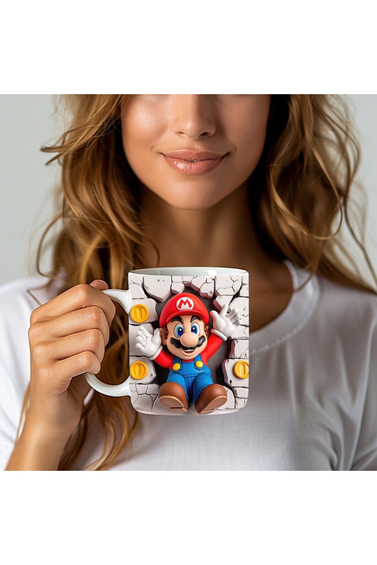 Umul Store-Super Mario Printed 3D Design Ceramic Mug - Gift Mug 3