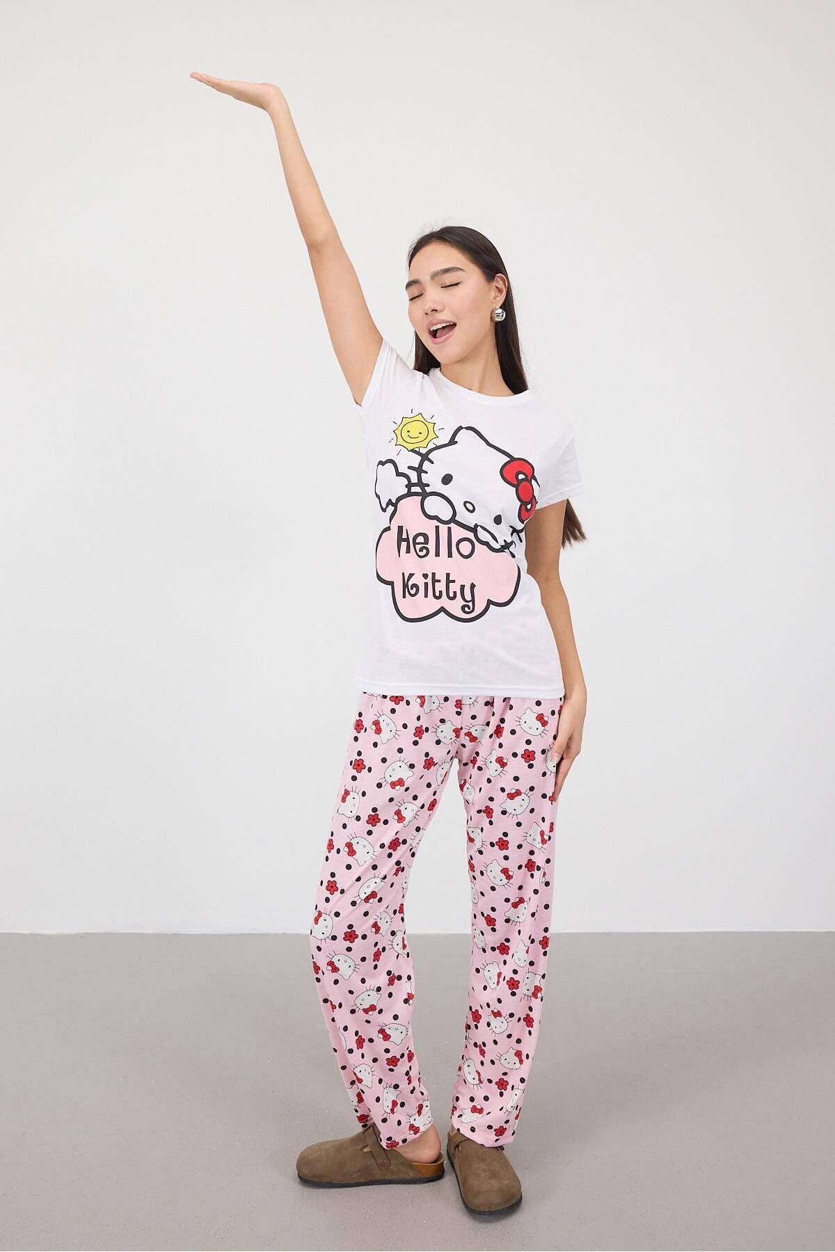 Addax-Pajama Set - Pink - Graphic 4