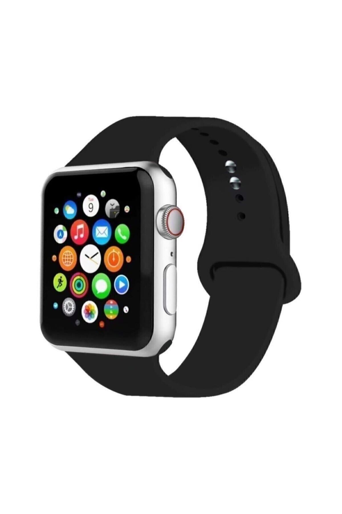 Cimricik Apple Watch Uyumlu 38/40/41mm Seri 1/2/3/4/5/6/se/7/8/9 Ve 42mm Seri 10 Silikon Kordon No01 38