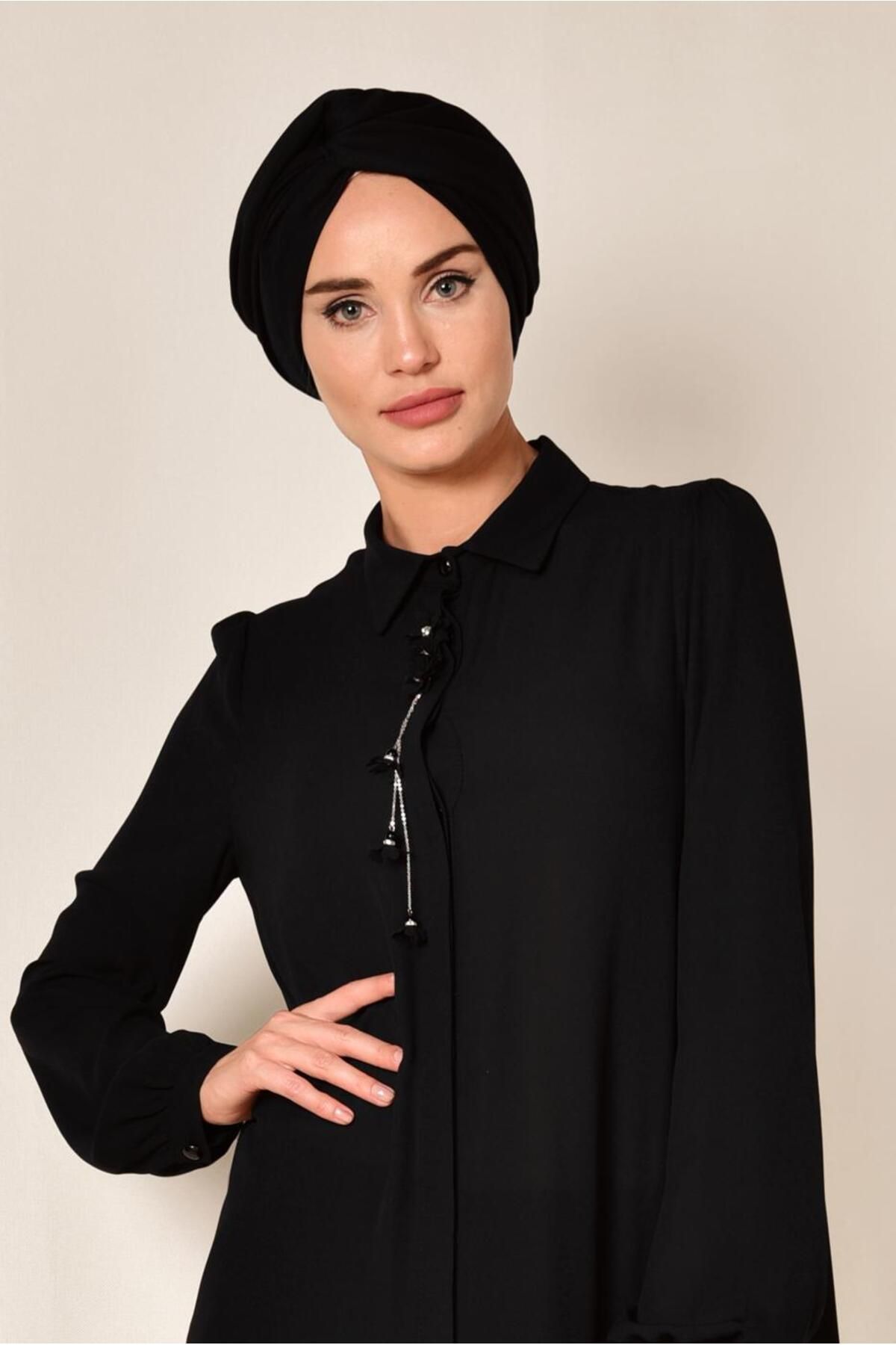 اکسسوری روی یقه و تونیک دکمه مخفی 4878 Alvina
