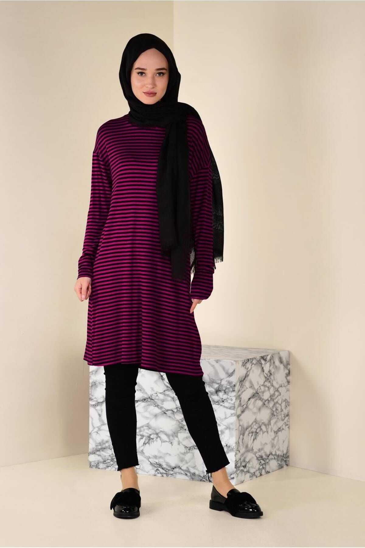 تونیک راه راه سالاس 4590 Alvina