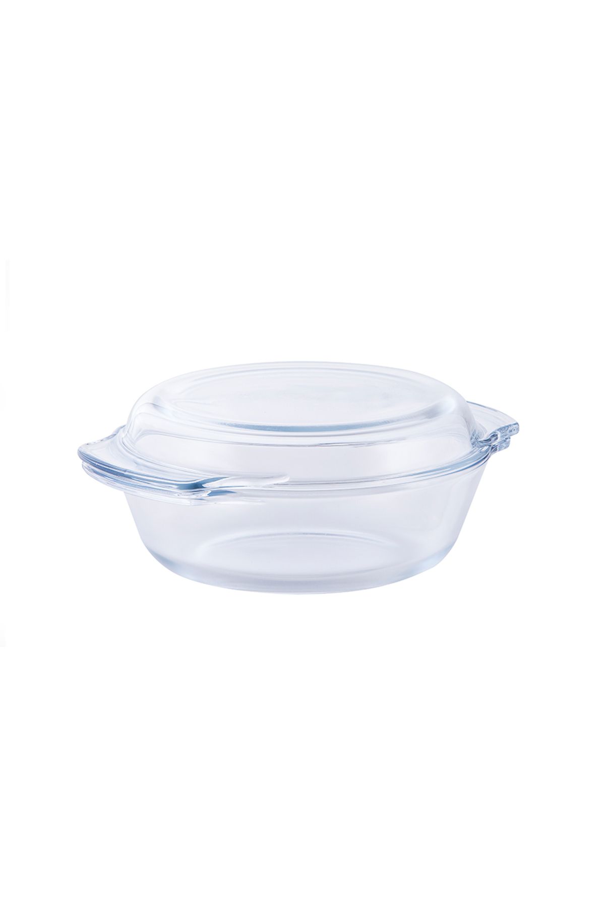 Termisil-,Borosilicate glass Round Casserole,with Lid,2.4L,Suitable for all stove,Oven. 2