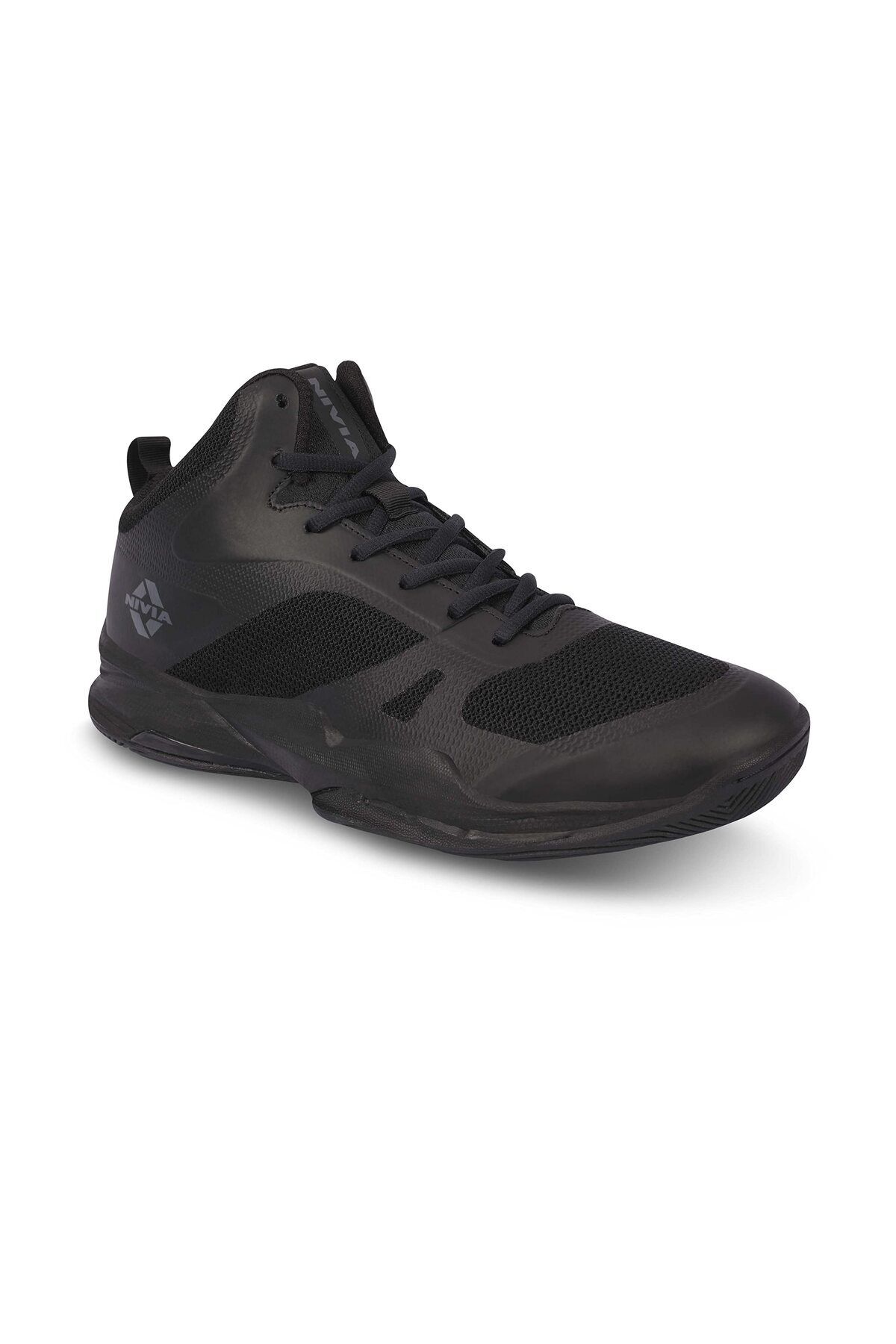 Nivia-Combat 2.0 Basketball Shoes (BLACK, 7 UK/8 US/41 EU) | Lightweight, Breathable Mesh 1