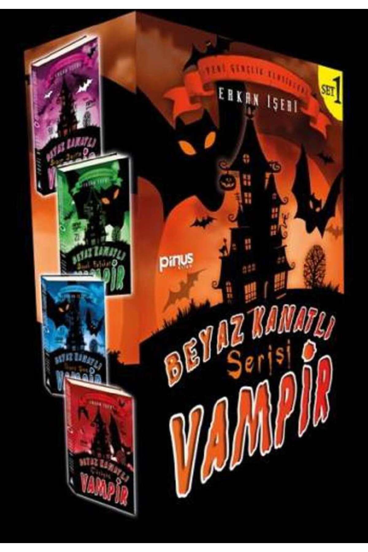 Pinus Kitap Beyaz Kanatlı Vampir Seti - 1 (4 Kitap Takım)