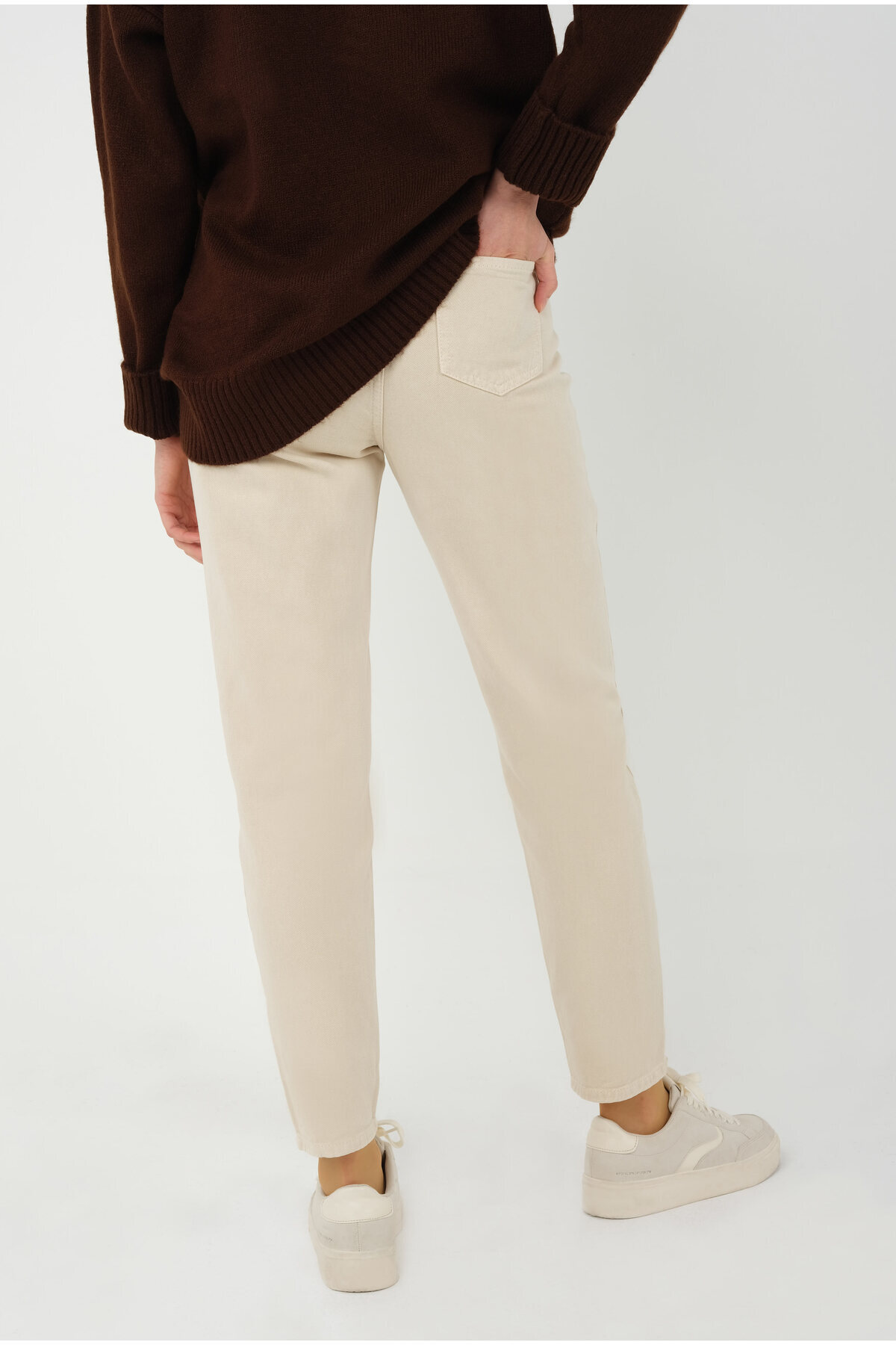 HEQA-Balon cu talie înaltă Jean Beige 5