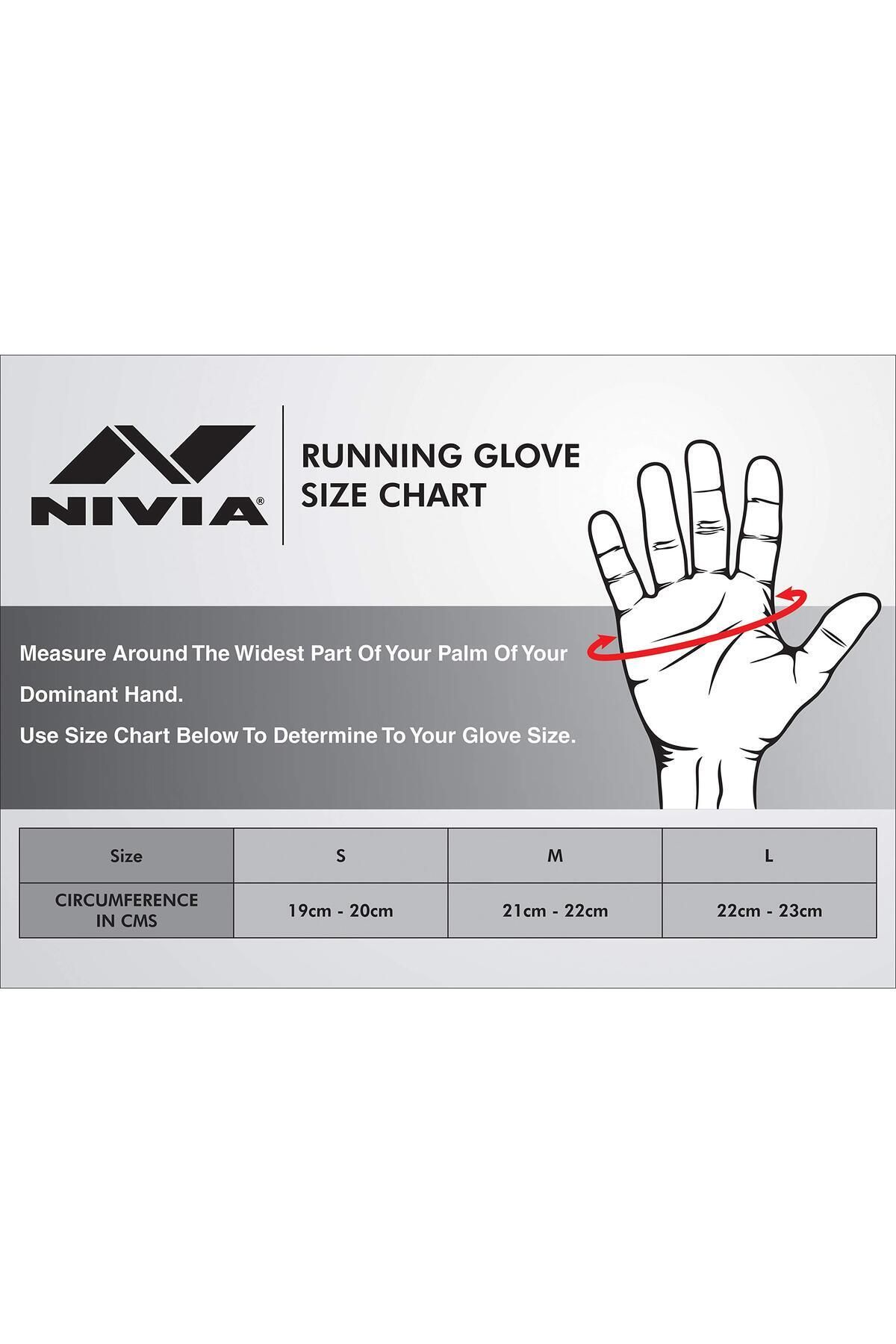 Nivia-Running Gloves For Men & Women (BLACK, MEDIUM) | Fingerless, Spandex, Grip Gloves 3