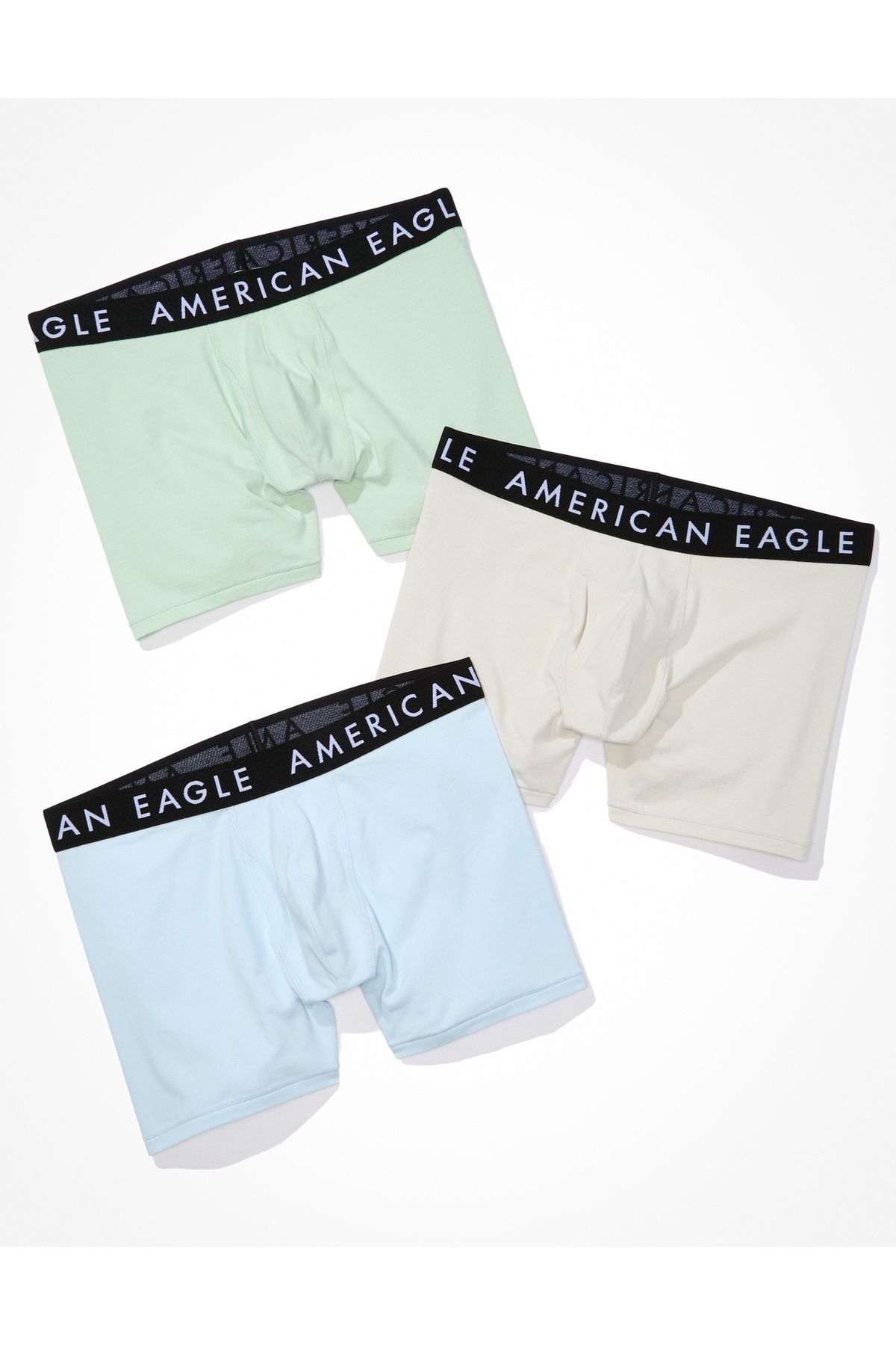 AMERICAN EAGLE-مجموعة من 3 قطع من ملابس داخلية بوكسر كلاسيكية مقاس 4.5 بوصة من AEO 1