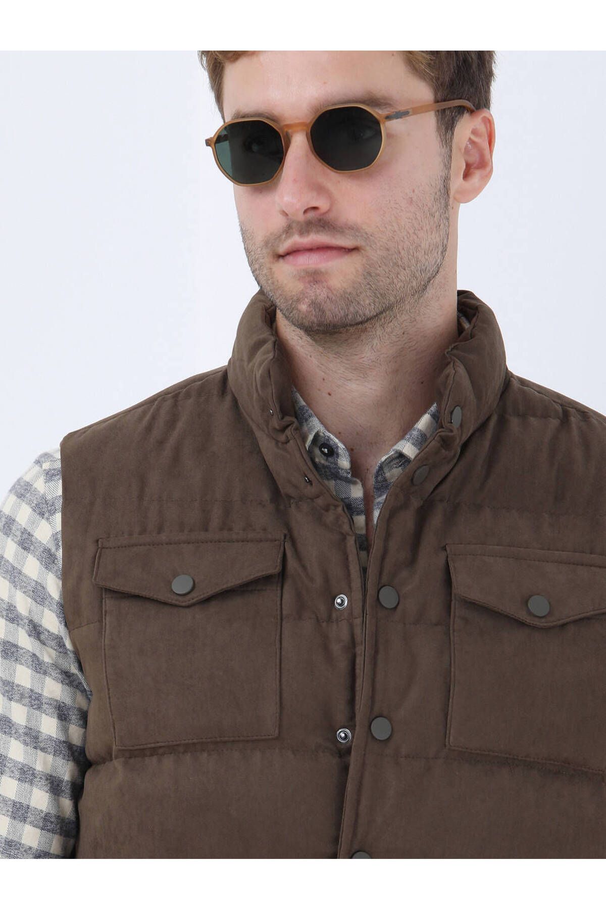 Kip-Sports Style Hazelnut Woven Vest 4