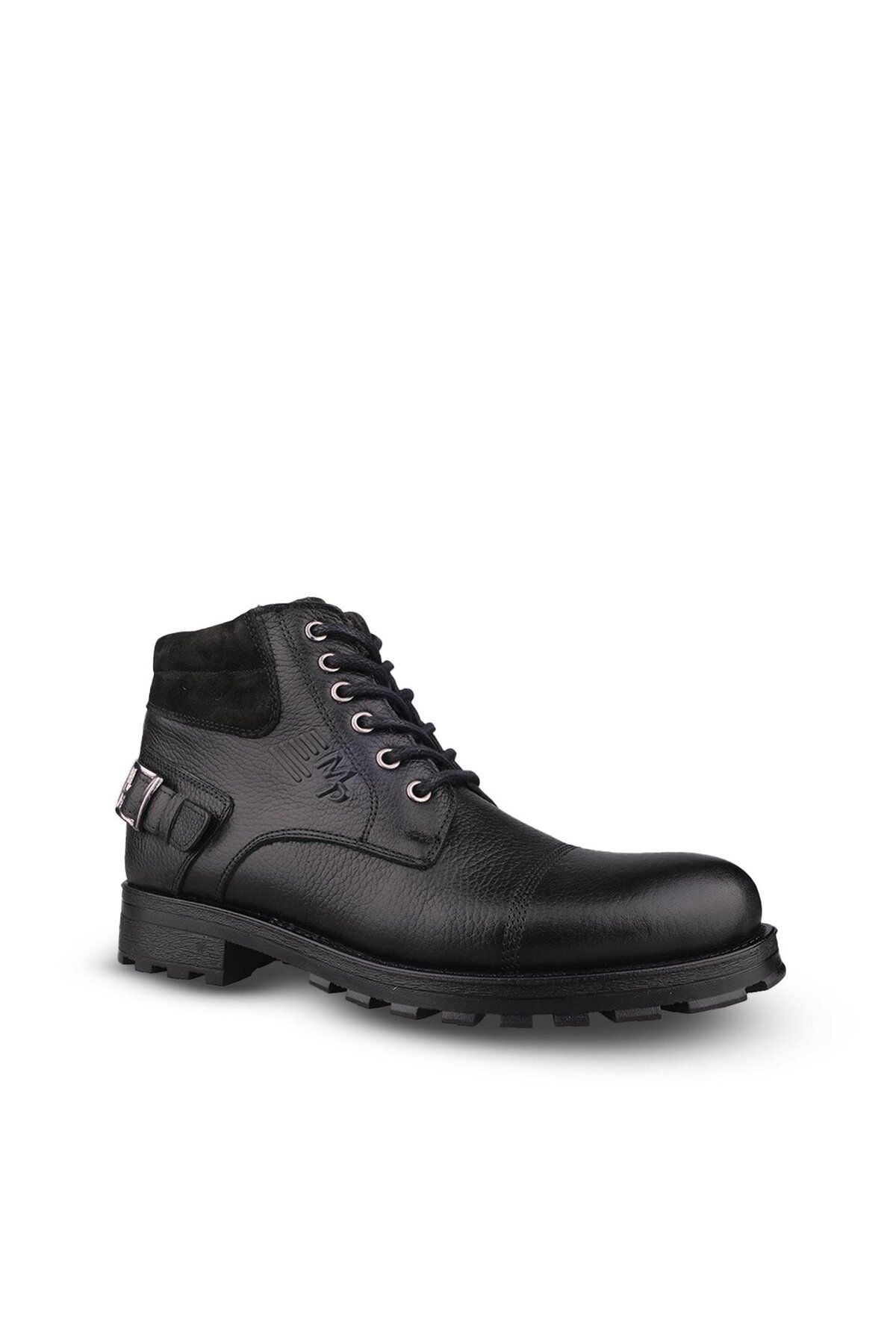 M.P.-Men's Lace-Up Black Casual Boots 3