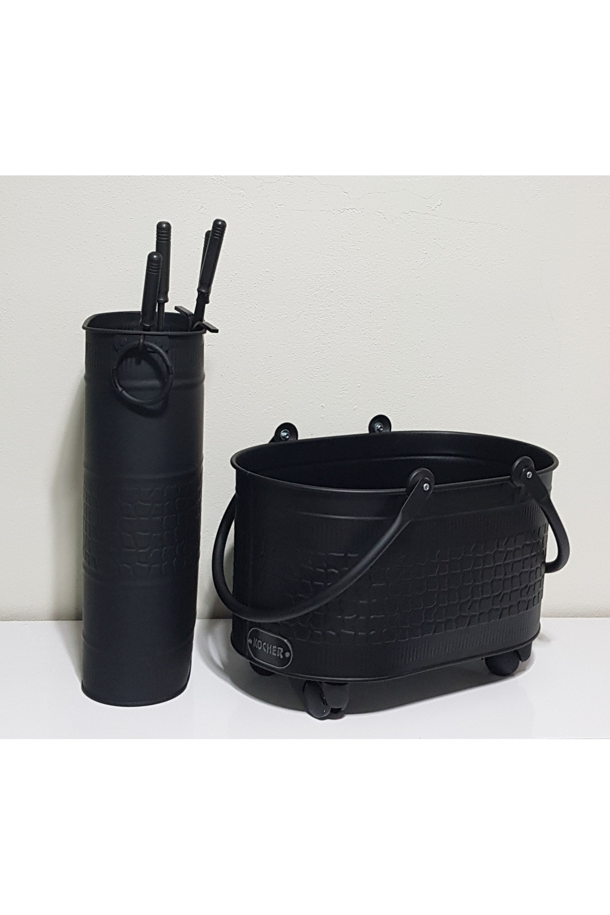 KOCHER 2025 New Kocher Şömine Aksesuar Seti siyah 48