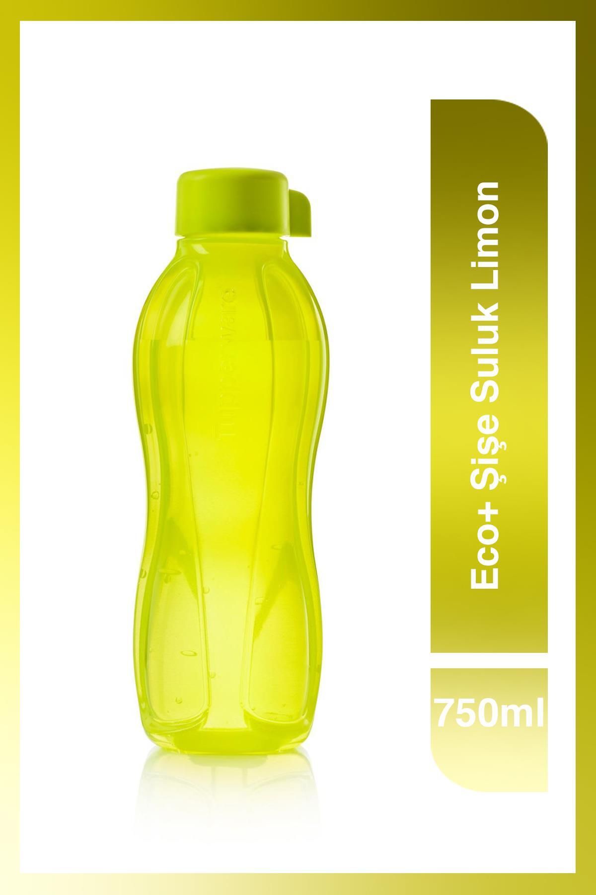 Tupperware Eco 750 ml - Limon Kolay Açılır Kapaklı Suluk Matara Çevre Dostu Tasarım Su Şişesi