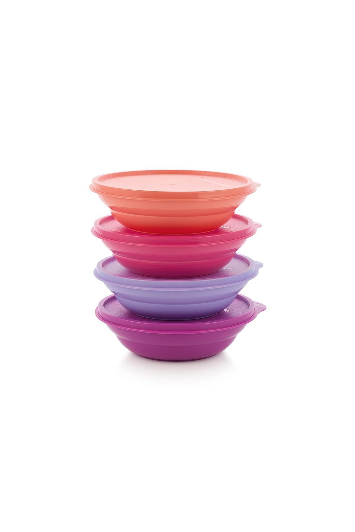 Tupperware-Bonibon Bowl Refrigerator Storage Container Purple Set of 4 500 ml 2